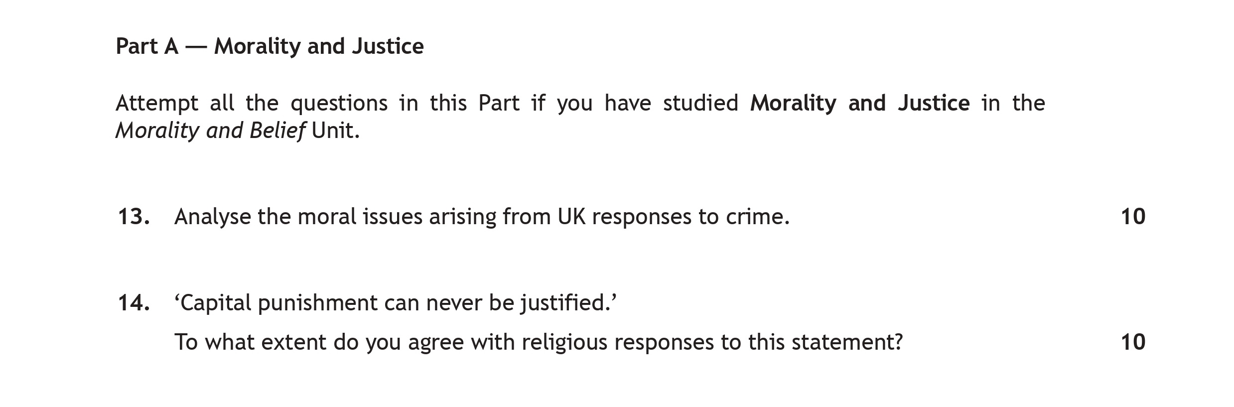 Analyse-the-moral-issues-arising-from-UK-responses-to-crime-Scottish Highers Religious Moral and Philosophical Studies-Question 13-2018.png