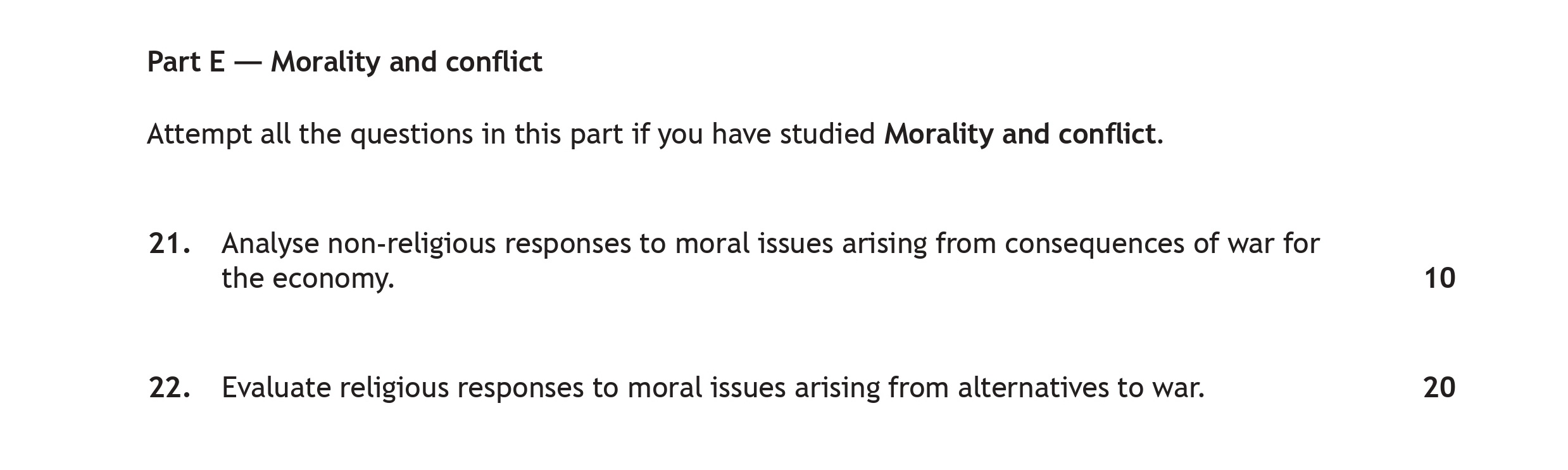 Analyse-non-religious-responses-to-moral-issues-arising-from-consequences-of-war-for-the-economy.---Scottish Highers Religious Moral and Philosophical Studies-Question 21-2023.png