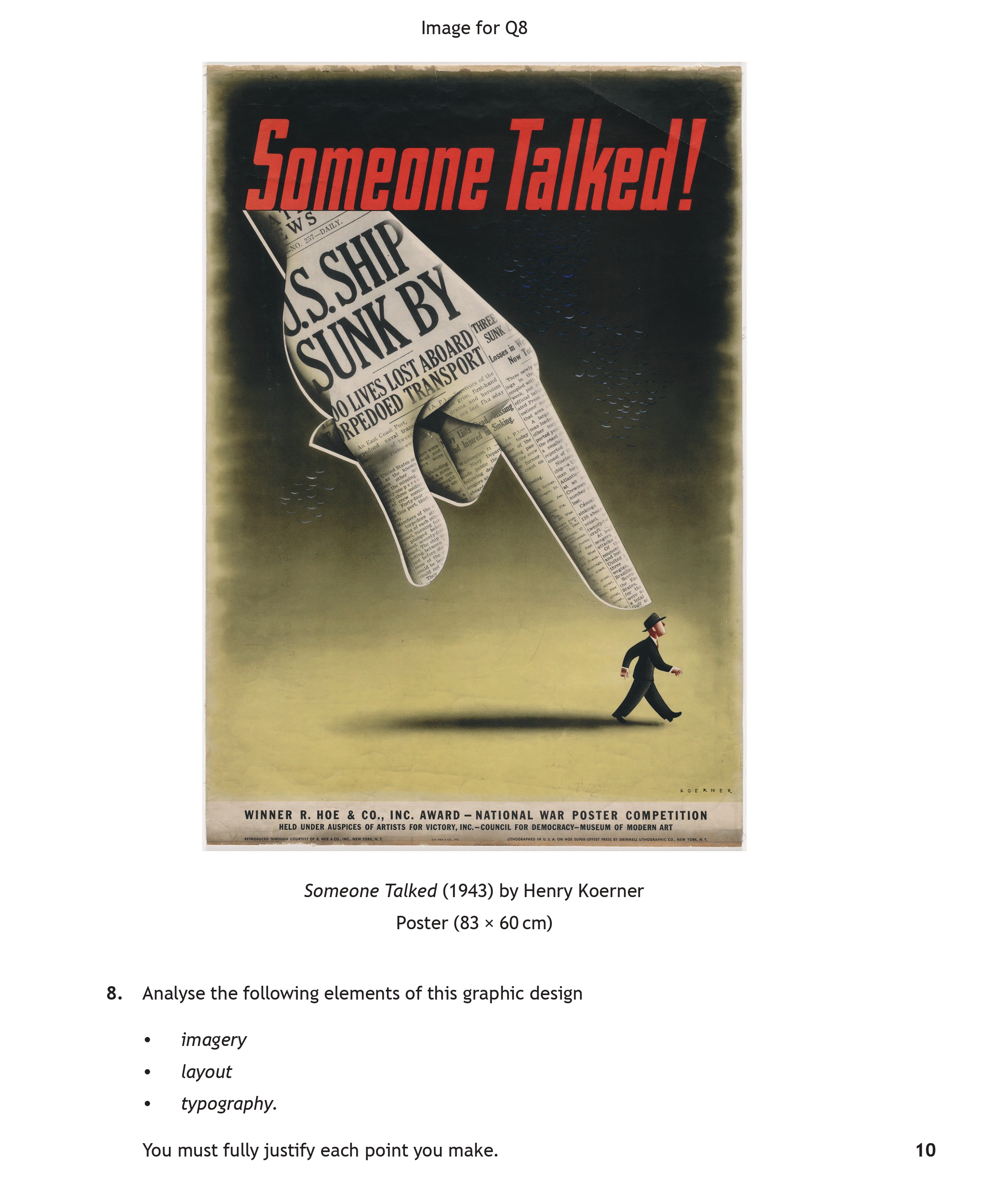 Analyse-the-following-elements-of-this-graphic-design:----imagery---layout---typography-Scottish Highers Art and Design-Question 8-2019.png