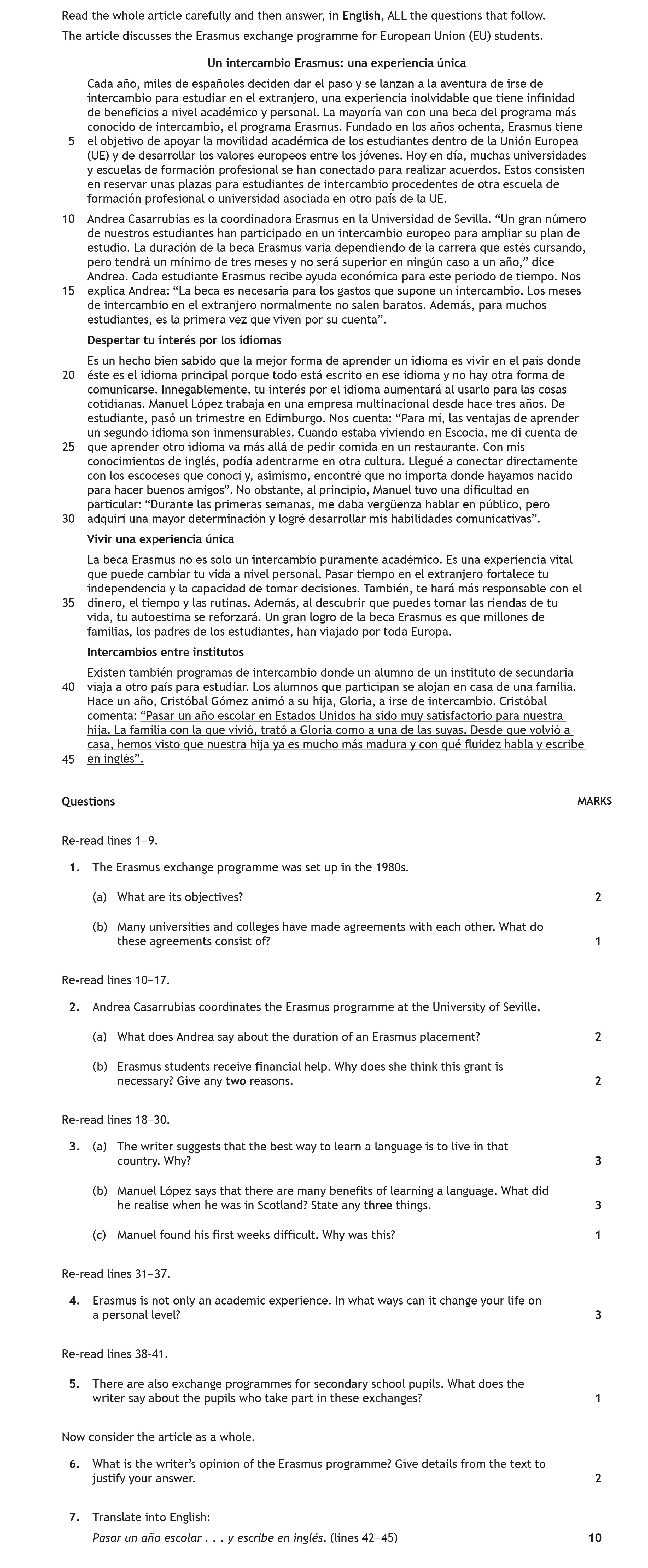Read-the-whole-article-carefully-and-then-answer,-in-English,-ALL-the-questions-that-follow-Scottish Highers Spanish-Question 1-2022.png