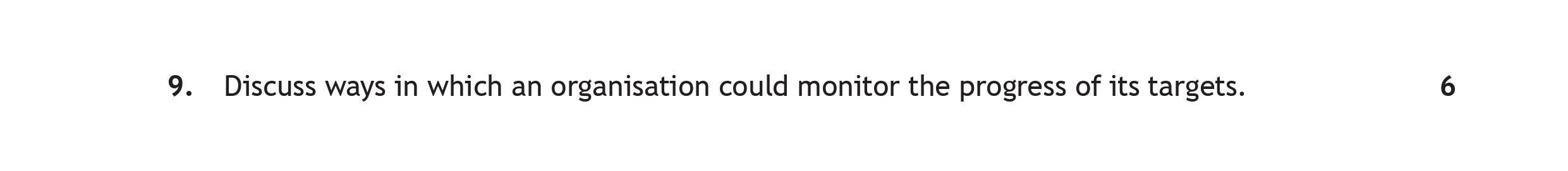 Discuss-ways-in-which-an-organisation-could-monitor-the-progress-of-its-targets.-Scottish Highers Administration and IT-Question 9-2022.png