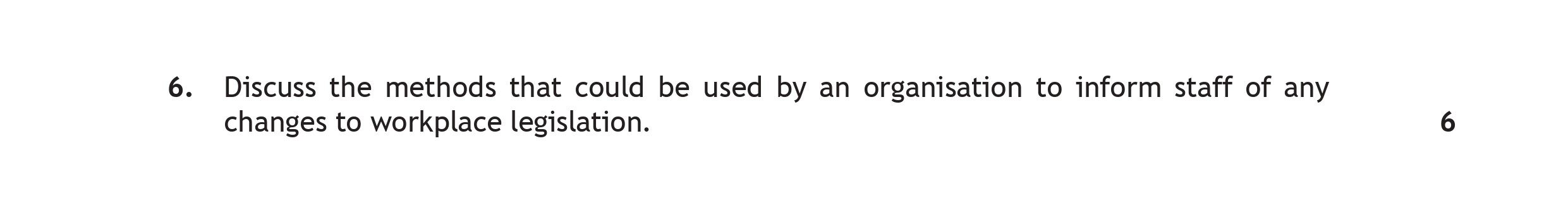 Discuss-the-methods-that-could-be-used-by-an-organisation-to-inform-staff-of-any-changes-to-workplace-legislation.-Scottish Highers Administration and IT-Question 6-2019.png