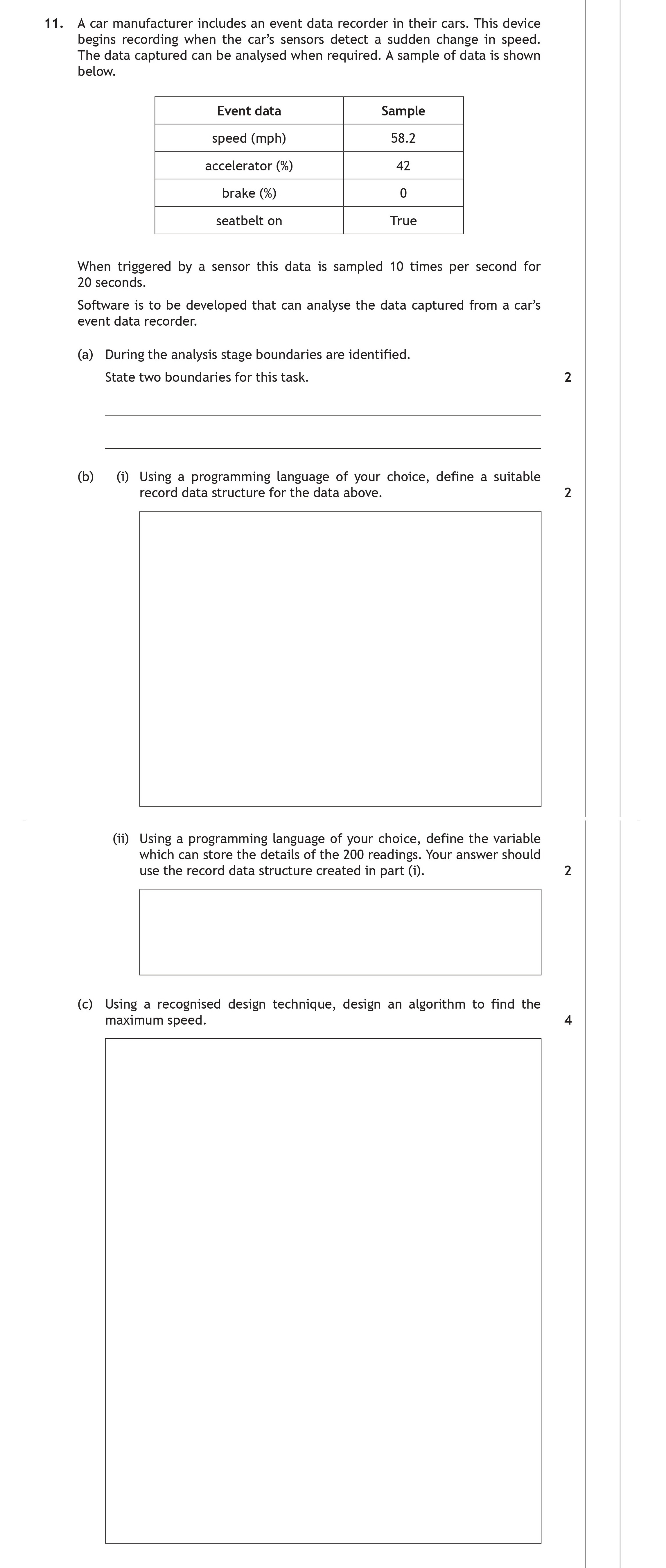 A-car-manufacturer-includes-an-event-data-recorder-in-their-cars-Scottish Highers Computing Science-Question 11-2019.png