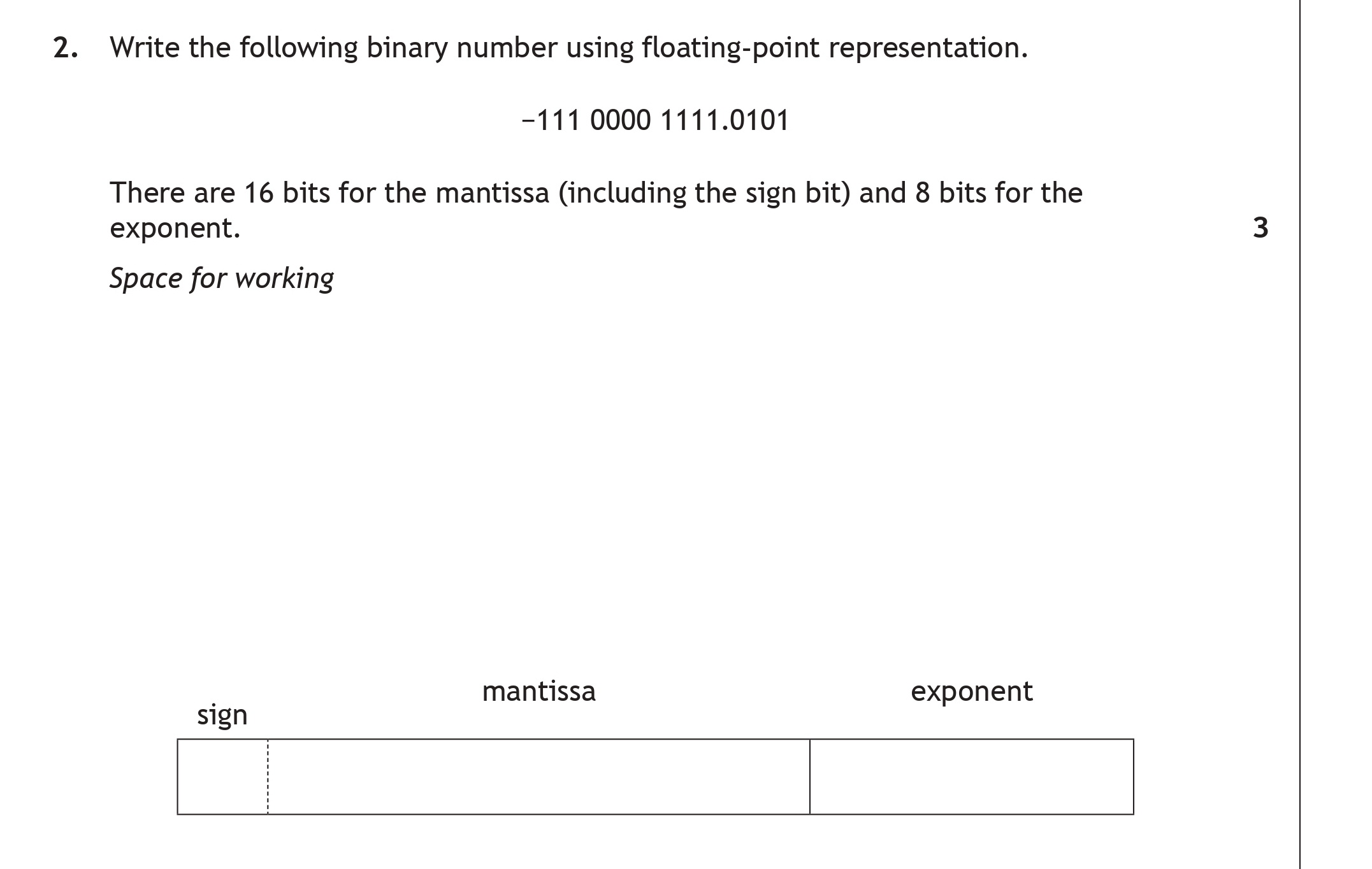 Write-the-following-binary-number-using-floating-point-representation-Scottish Highers Computing Science-Question 2-2022.png
