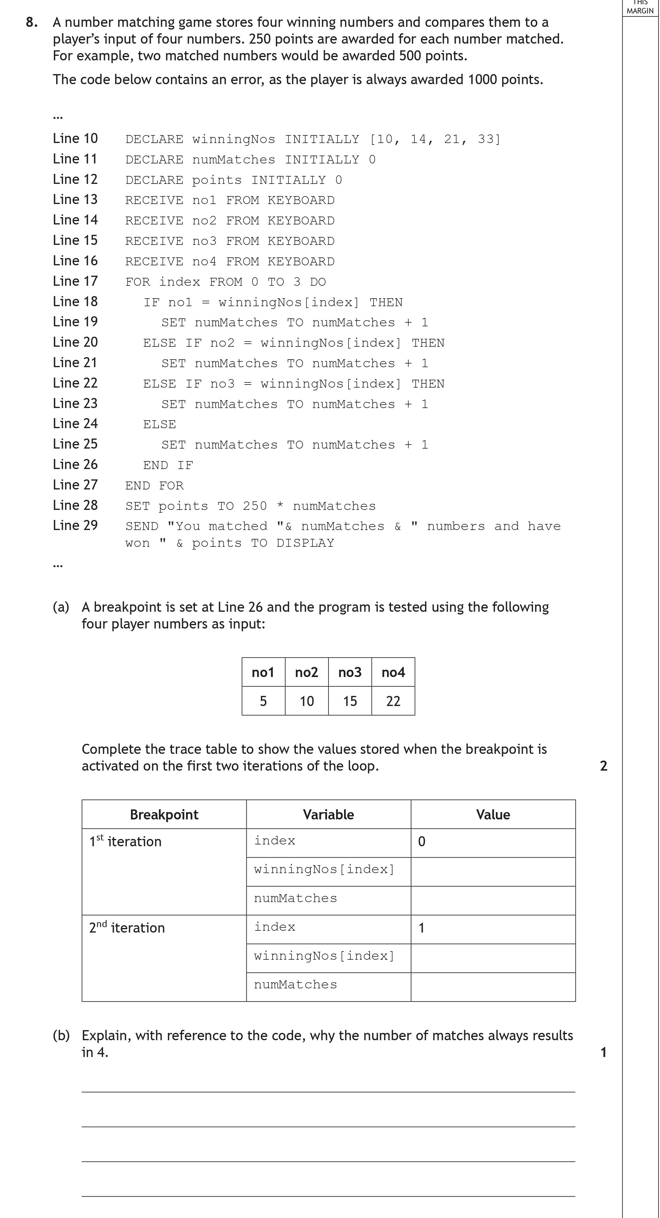 A-number-matching-game-stores-four-winning-numbers-and-compares-them-to-a-player's-input-of-four-numbers-Scottish Highers Computing Science-Question 8-2023.png