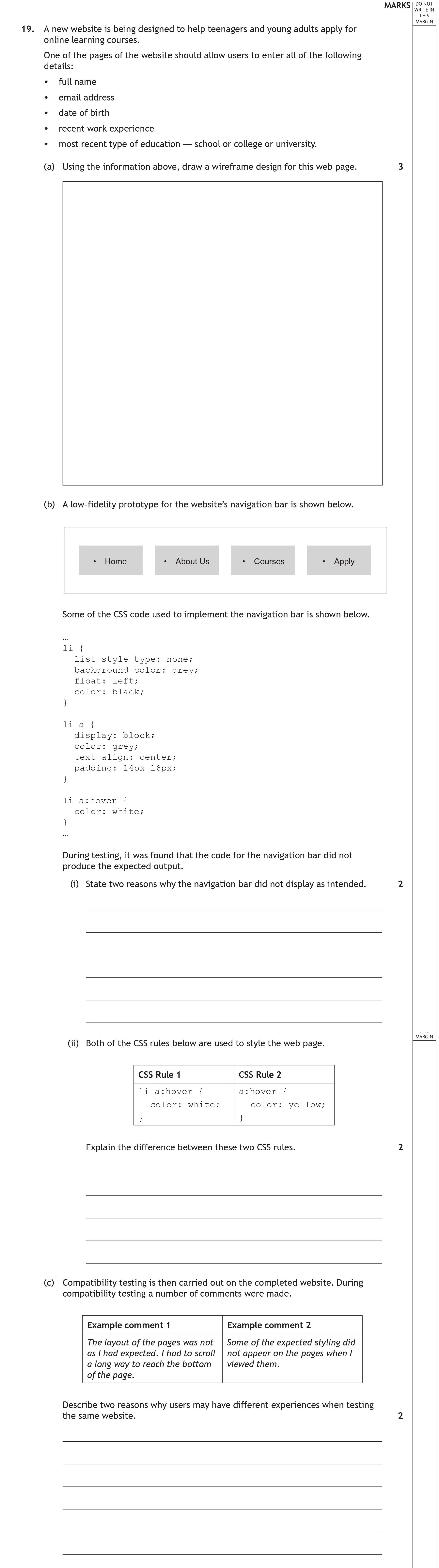 A-new-website-is-being-designed-to-help-teenagers-and-young-adults-apply-for-online-learning-courses-Scottish Highers Computing Science-Question 19-2023.png