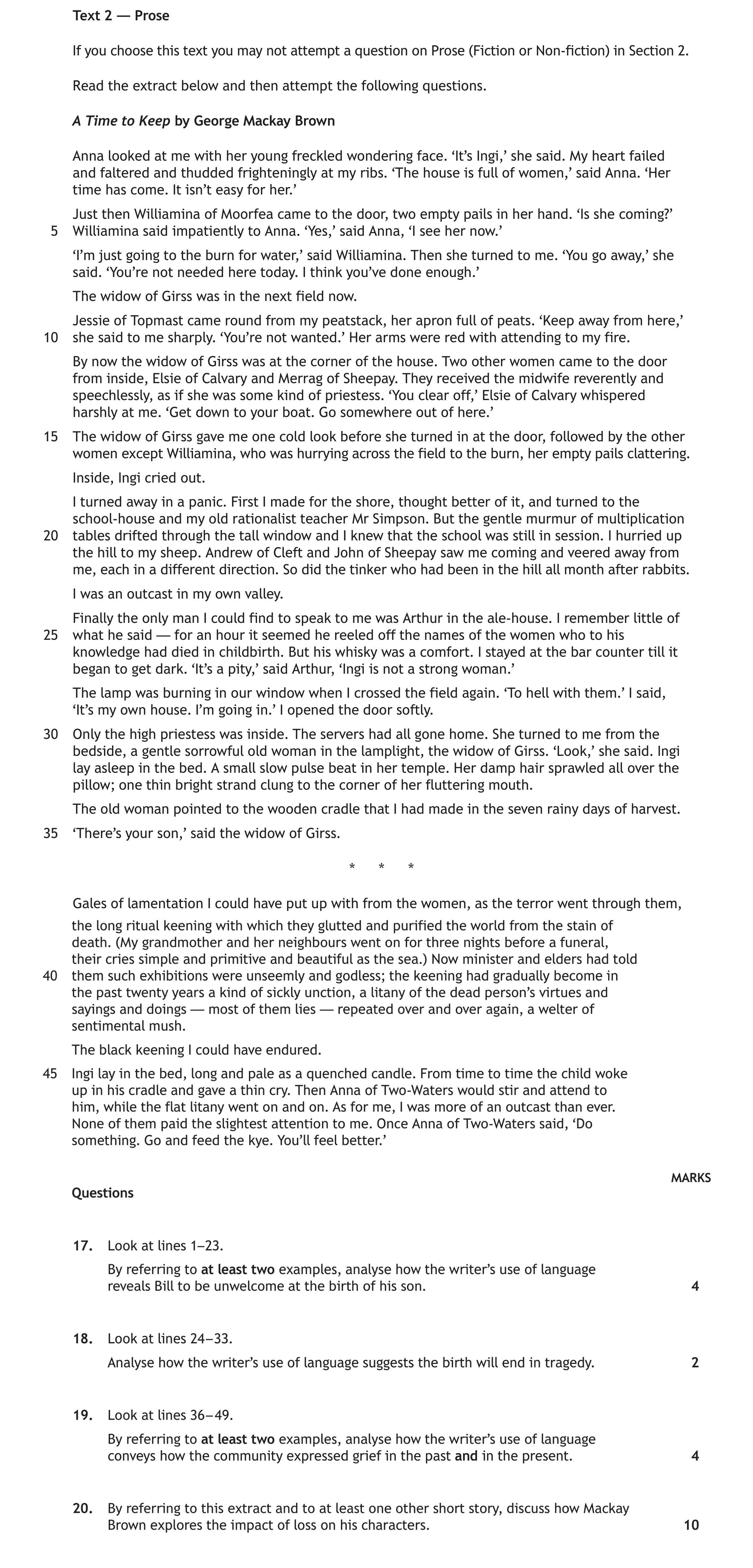 Look-at-lines-1–23-Scottish Highers English-Question 17-2023.png