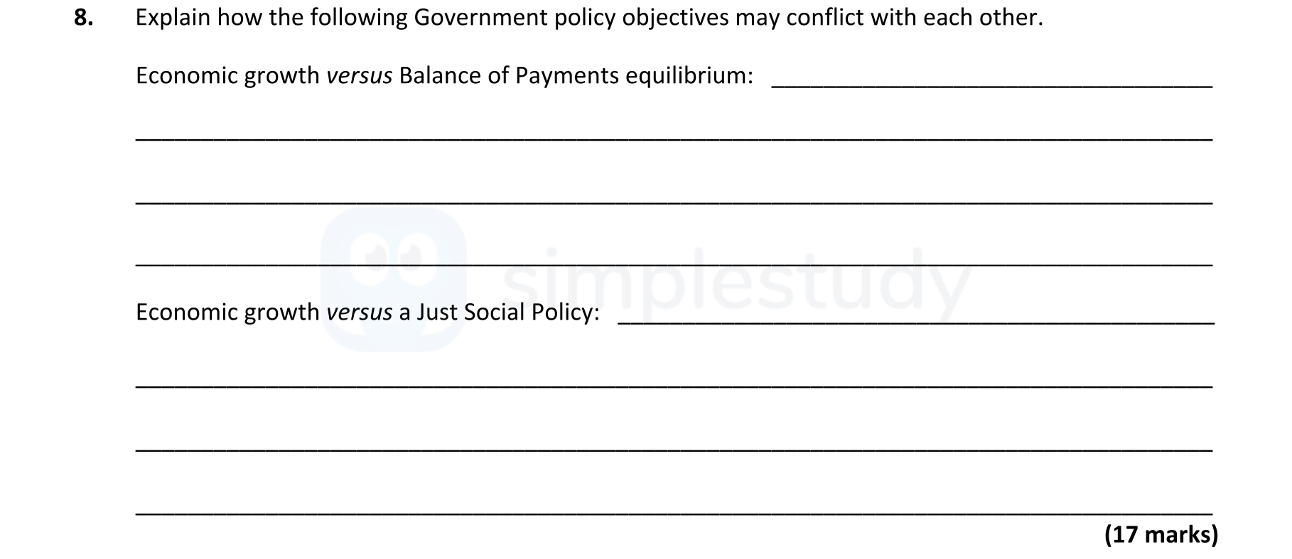 Explain-how-the-following-Government-policy-objectives-may-conflict-with-each-other-Leaving Cert Economics-Question 8-2017.png