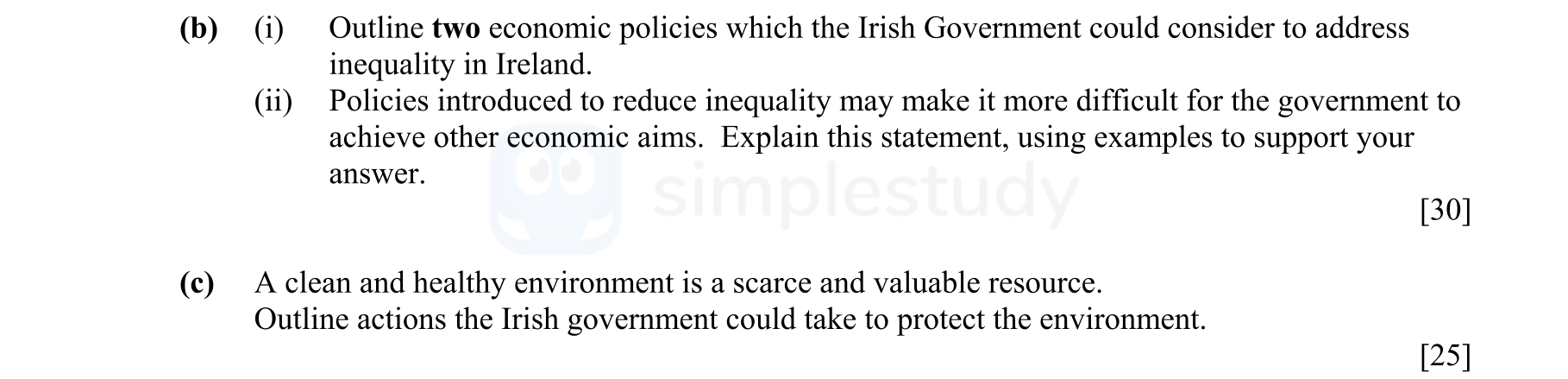 Outline-two-economic-policies-which-the-Irish-Government-could-consider-to-address-inequality-in-Ireland-Leaving Cert Economics-Question b-2016.png