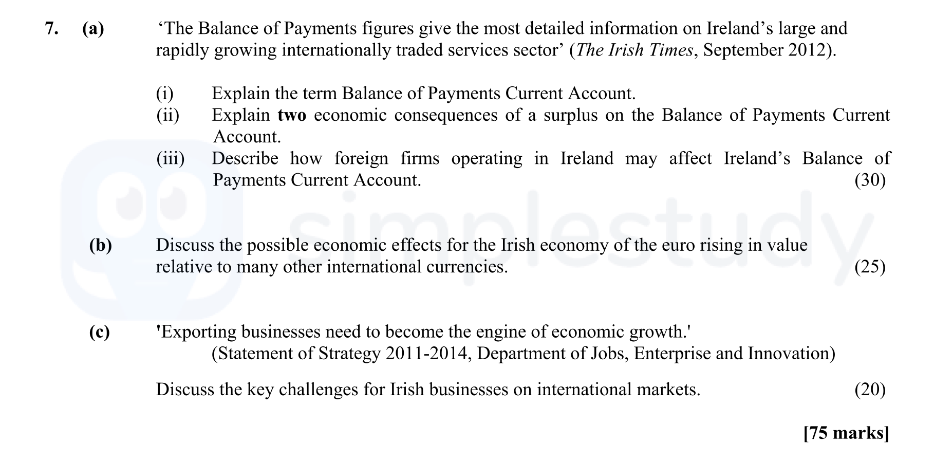 ‘The-Balance-of-Payments-figures-give-the-most-detailed-information-on-Ireland’s-large-and-rapidly-growing-internationally-traded-services-sector’-(The-Irish-Times,-September-2012)-Leaving Cert Economics-Question 7-2013.png