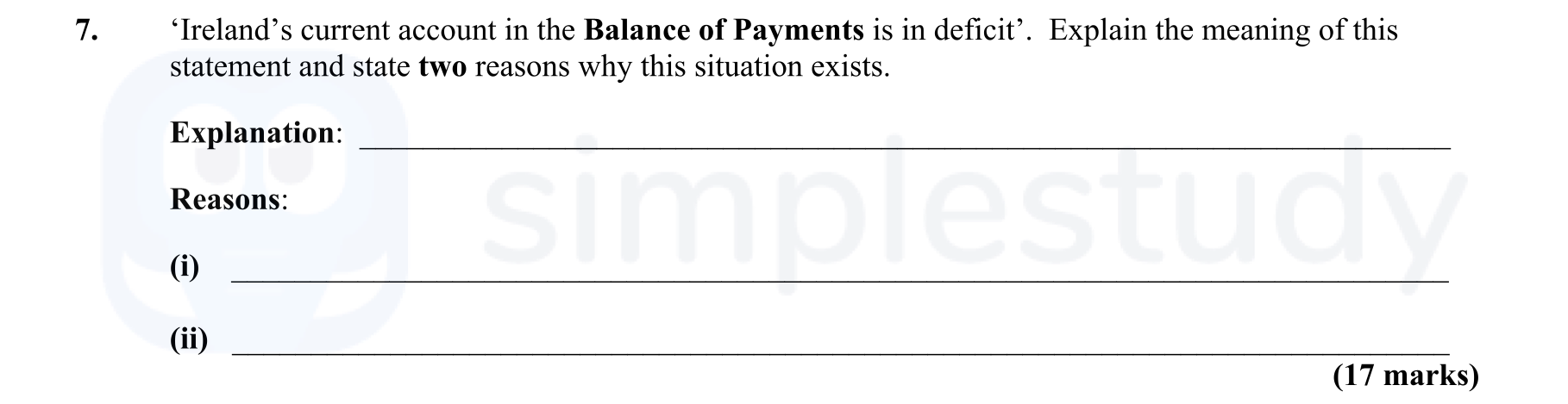 'Ireland's-current-account-in-the-Balance-of-Payments-is-in-deficit'-Leaving Cert Economics-Question 7-2008.png