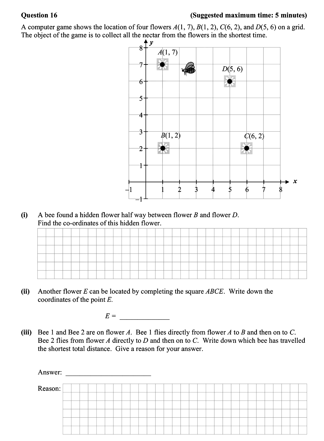 A-computer-game-shows-the-location-of-four-flowers-A(1,-7),-B(1,-2),-C(6,-2),-and-D(5,-6)-on-a-grid-Junior Cycle Mathematics-Question 16-2014.png