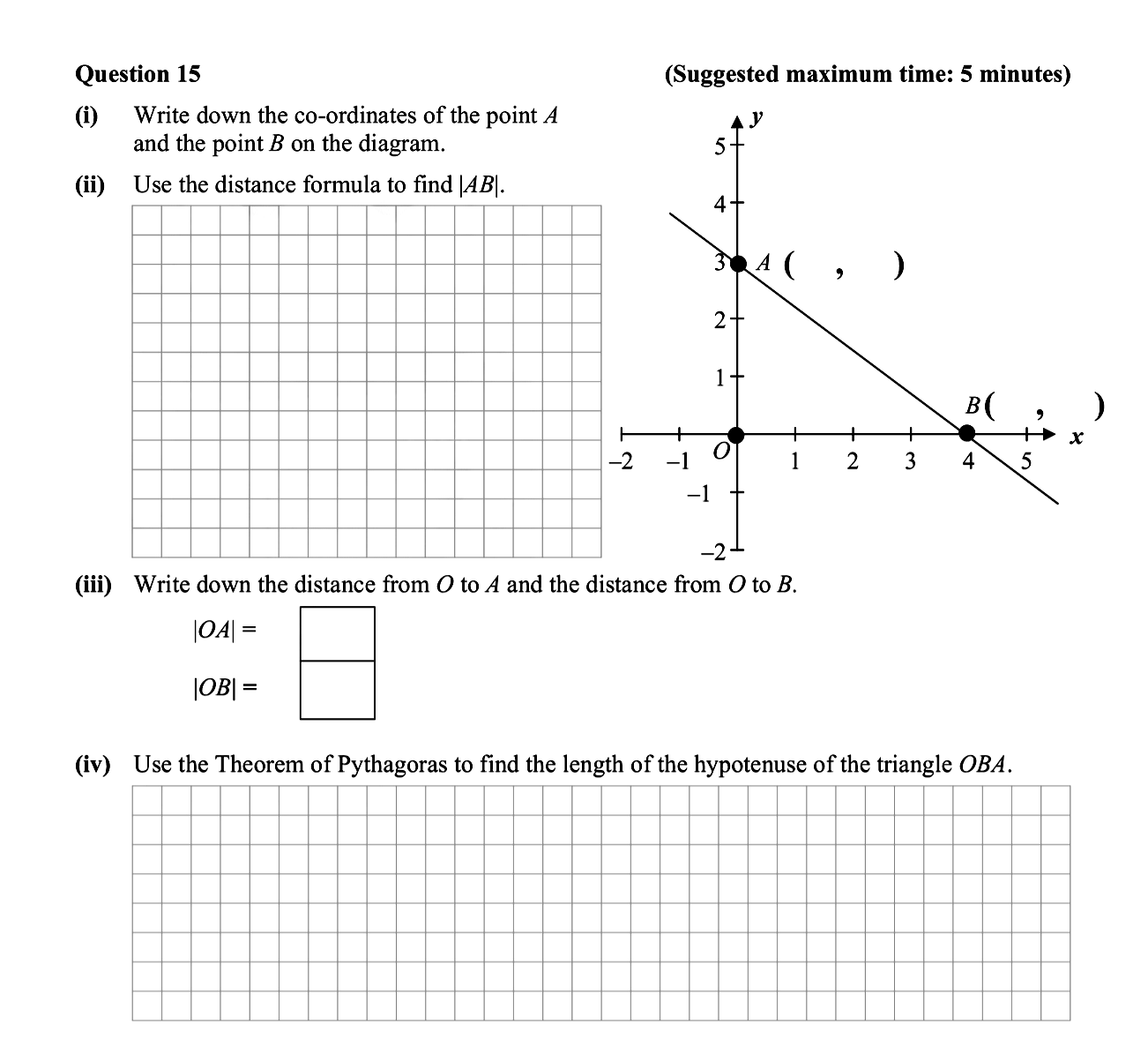 Question-15--(i)-Write-down-the-co-ordinates-of-the-point-A-and-the-point-B-on-the-diagram-Junior Cycle Mathematics-Question 15-2014.png
