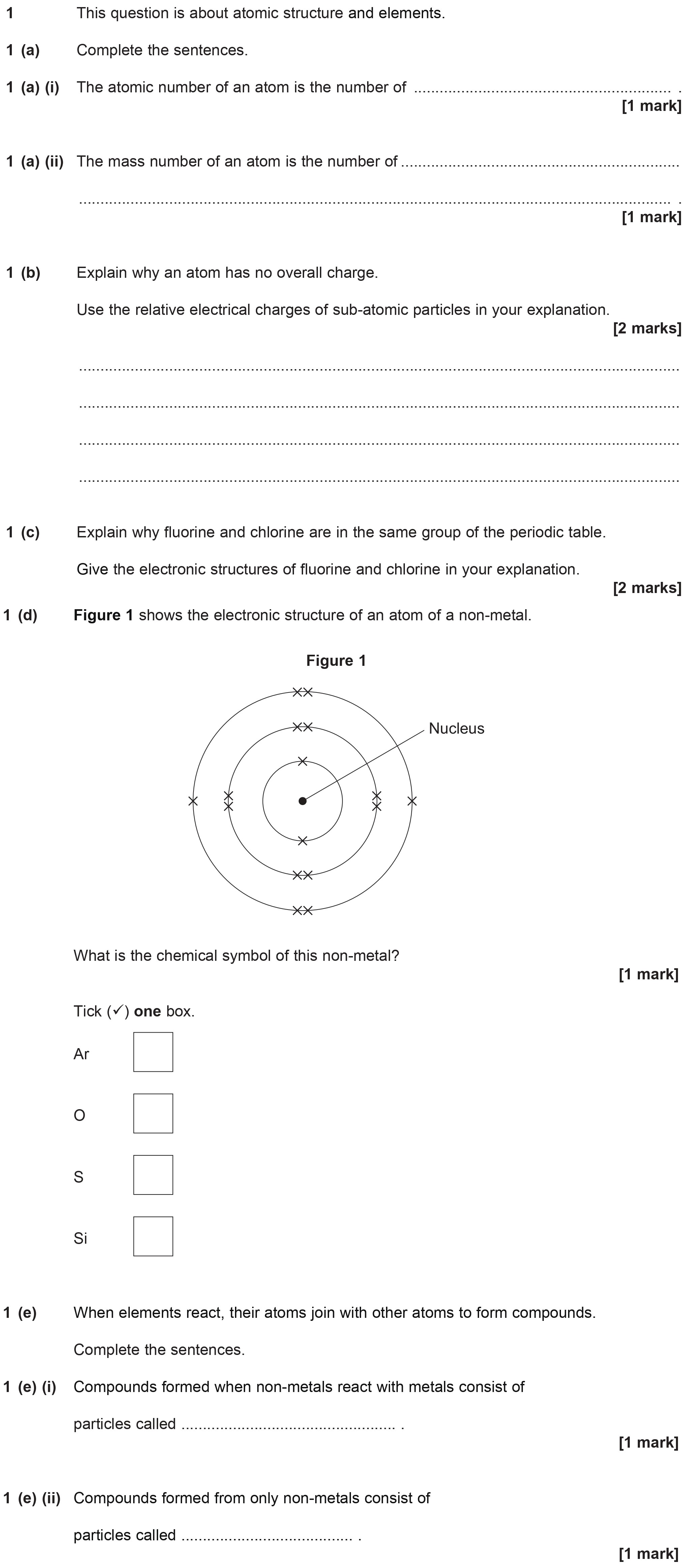 This-question-is-about-atomic-structure-and-elements-AQA-GCSE Chemistry-Question 1-2015-Paper 1.png
