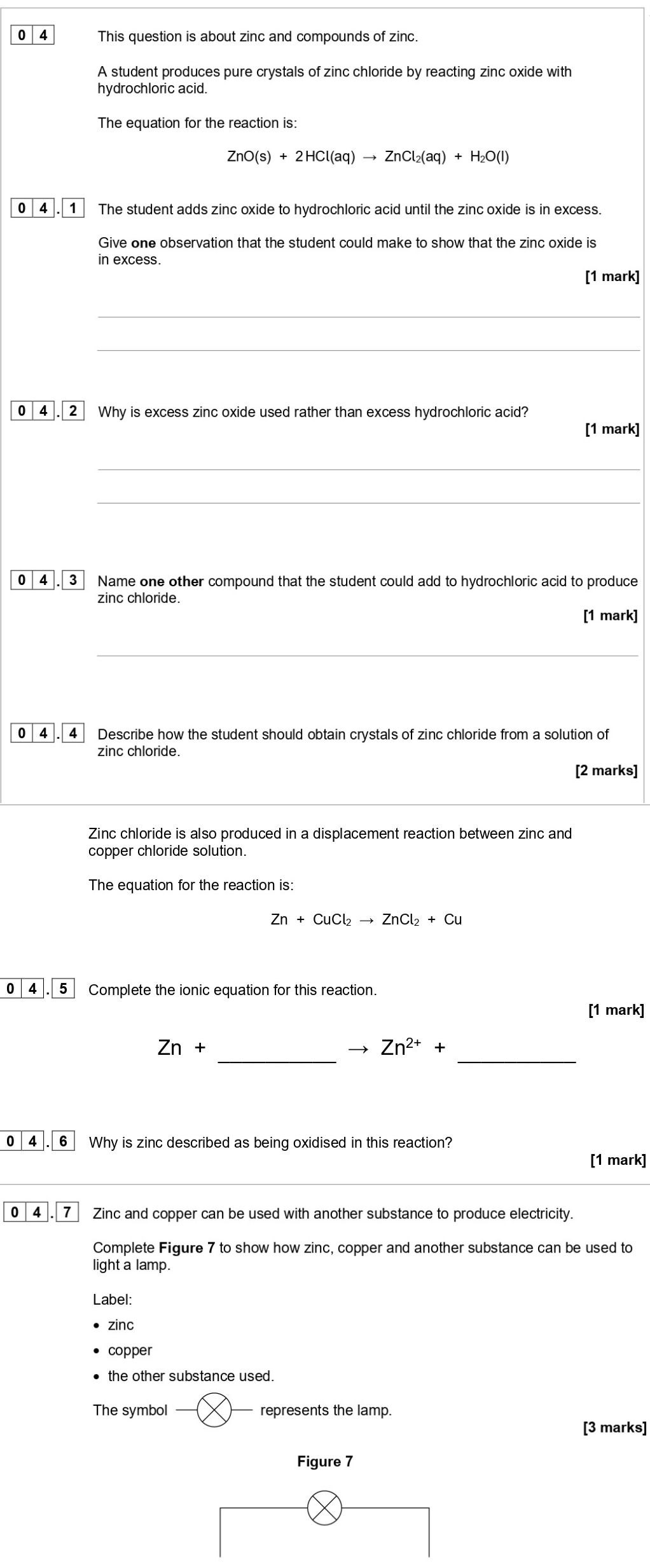 This-question-is-about-zinc-and-compounds-of-zinc-AQA-GCSE Chemistry-Question 4-2022-Paper 1.png