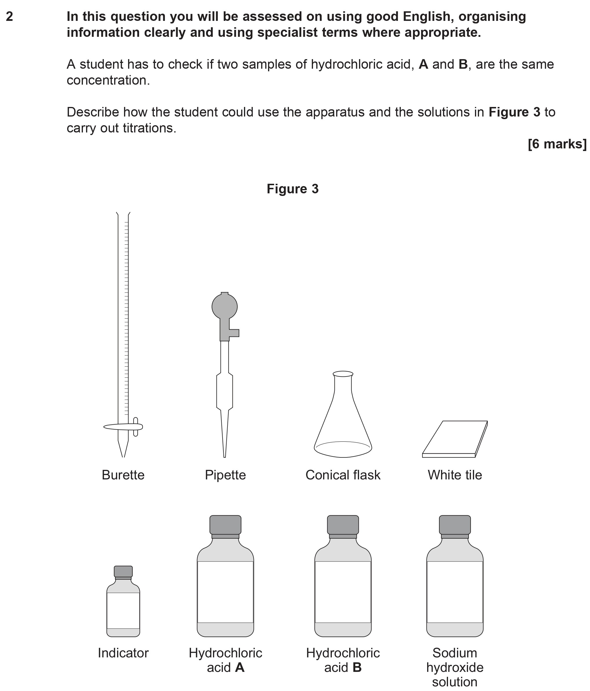 In-this-question-you-will-be-assessed-on-using-good-English,-organising-information-clearly-and-using-specialist-terms-where-appropriate-AQA-GCSE Chemistry-Question 2-2016-Paper 3.png