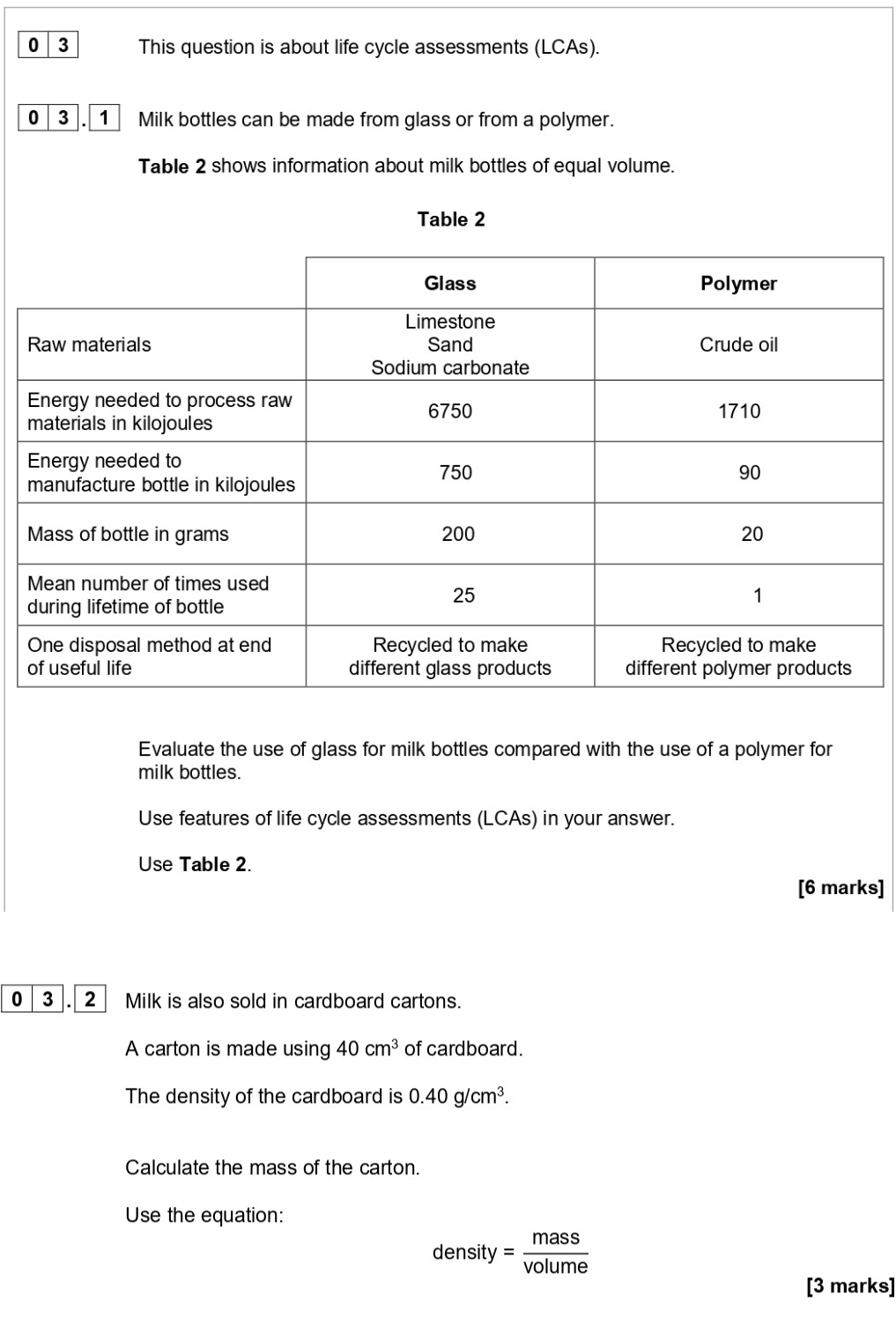 Milk-bottles-can-be-made-from-glass-or-from-a-polymer-AQA-GCSE Chemistry-Question 3-2022-Paper 2.png