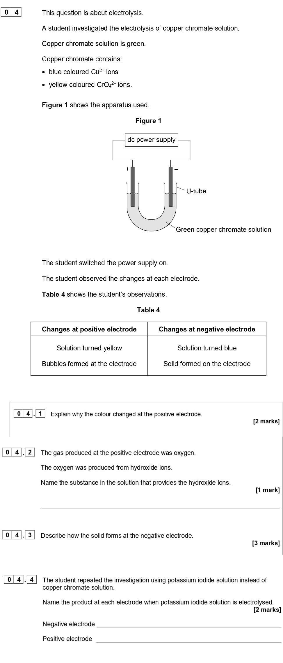 This-question-is-about-electrolysis-AQA-GCSE Chemistry-Question 4-2020-Paper 1.png