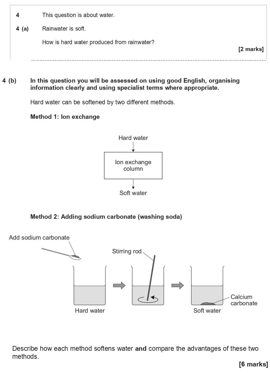 In-this-question-you-will-be-assessed-on-using-good-English,-organising-information-clearly-and-using-specialist-terms-where-appropriate-AQA-GCSE Chemistry-Question 4-2015-Paper 3.png