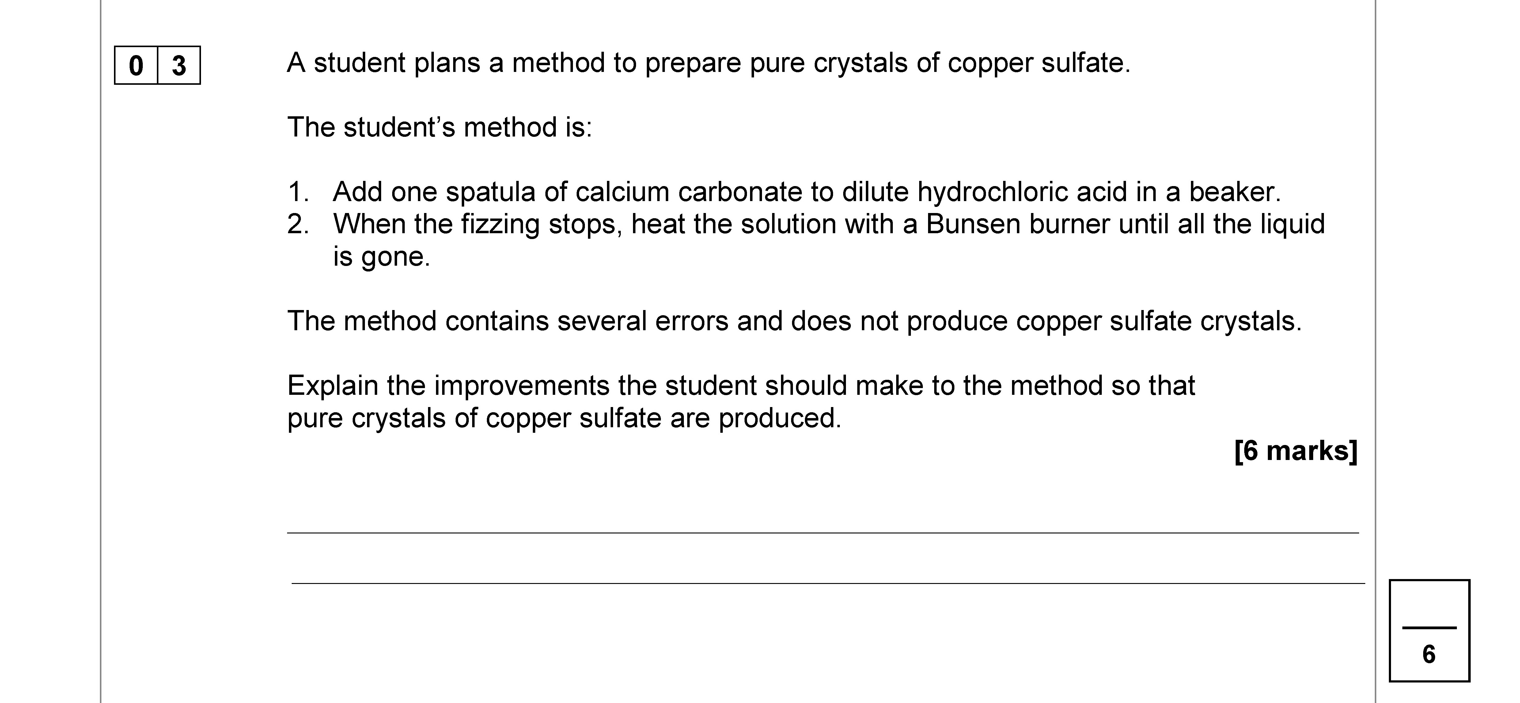 A-student-plans-a-method-to-prepare-pure-crystals-of-copper-sulfate-AQA-GCSE Chemistry Combined Science-Question 3-2018-Paper 1.png