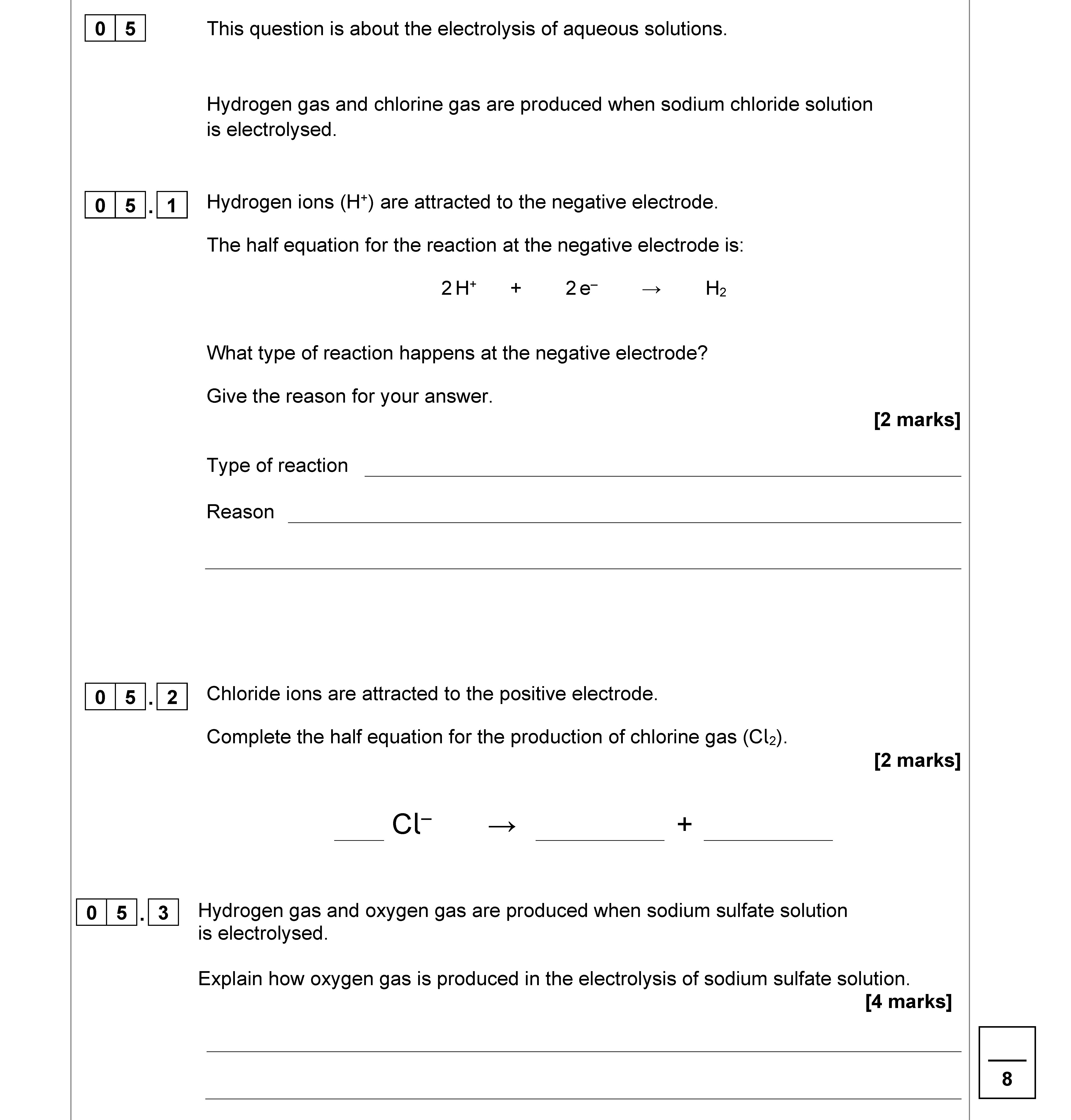 This-question-is-about-the-electrolysis-of-aqueous-solutions-AQA-GCSE Chemistry Combined Science-Question 5-2021-Paper 1.png