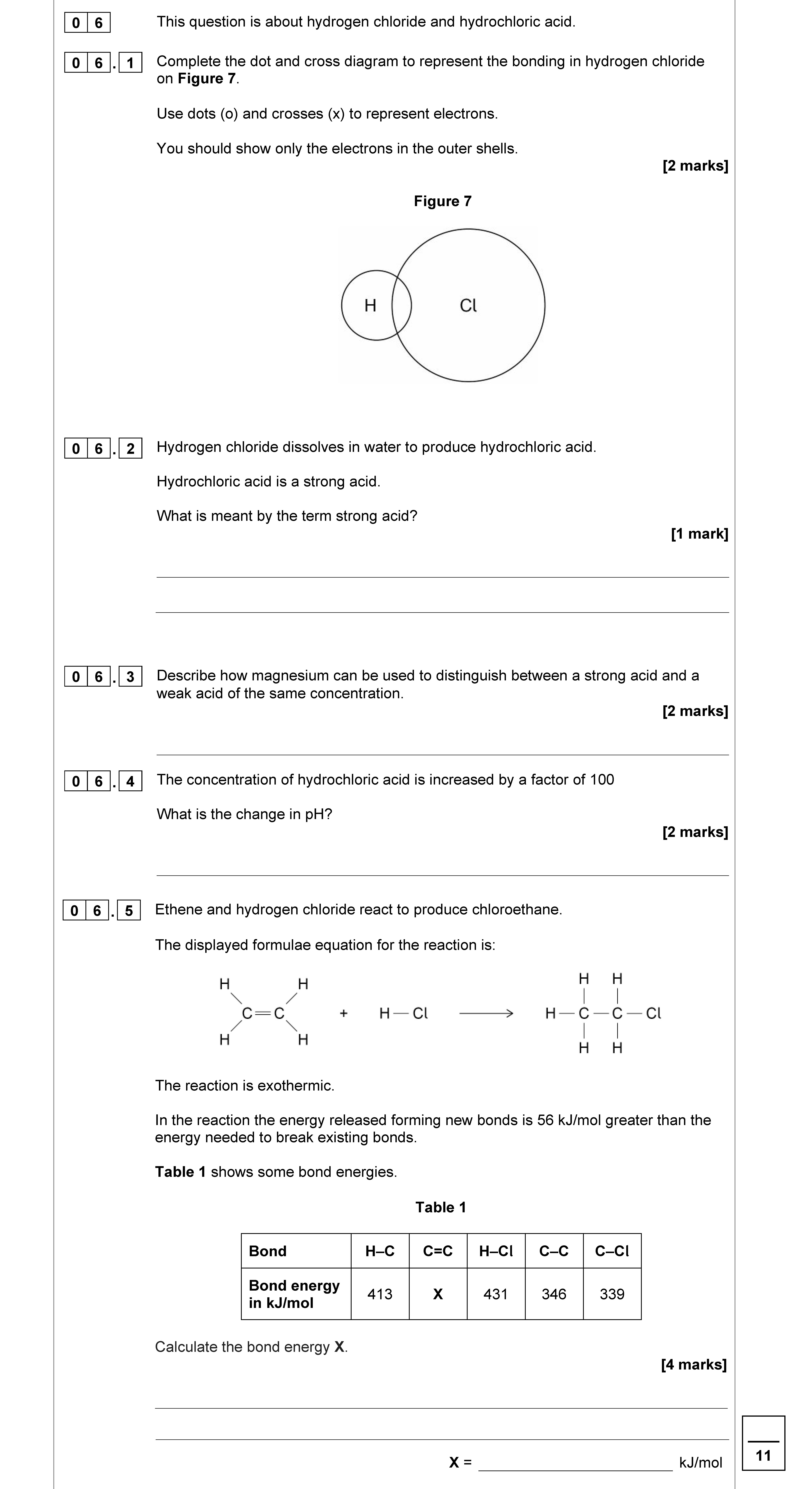 This-question-is-about-hydrogen-chloride-and-hydrochloric-acid-AQA-GCSE Chemistry Combined Science-Question 6-2022-Paper 1.png