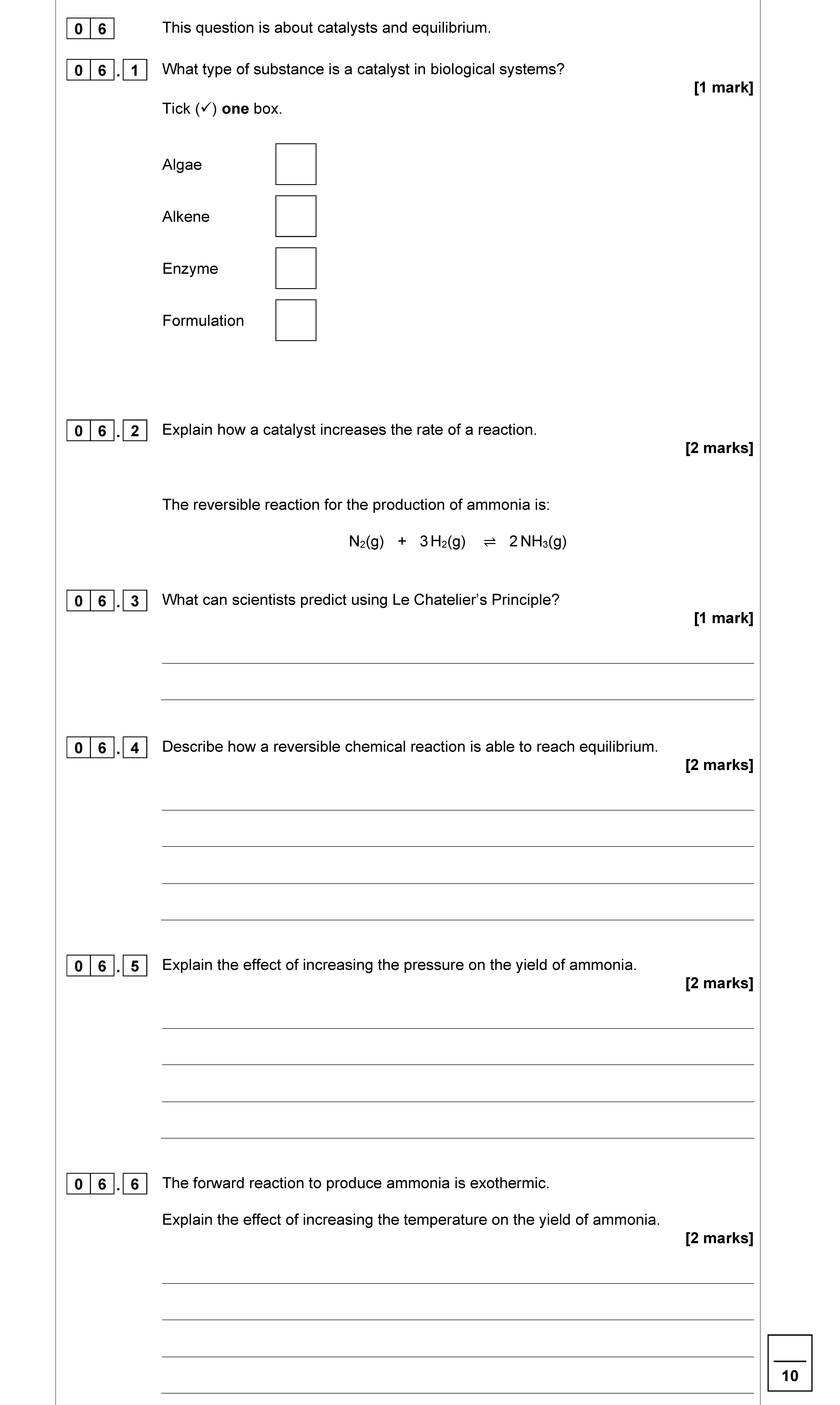 This-question-is-about-catalysts-and-equilibrium-AQA-GCSE Chemistry Combined Science-Question 6-2022-Paper 2.png
