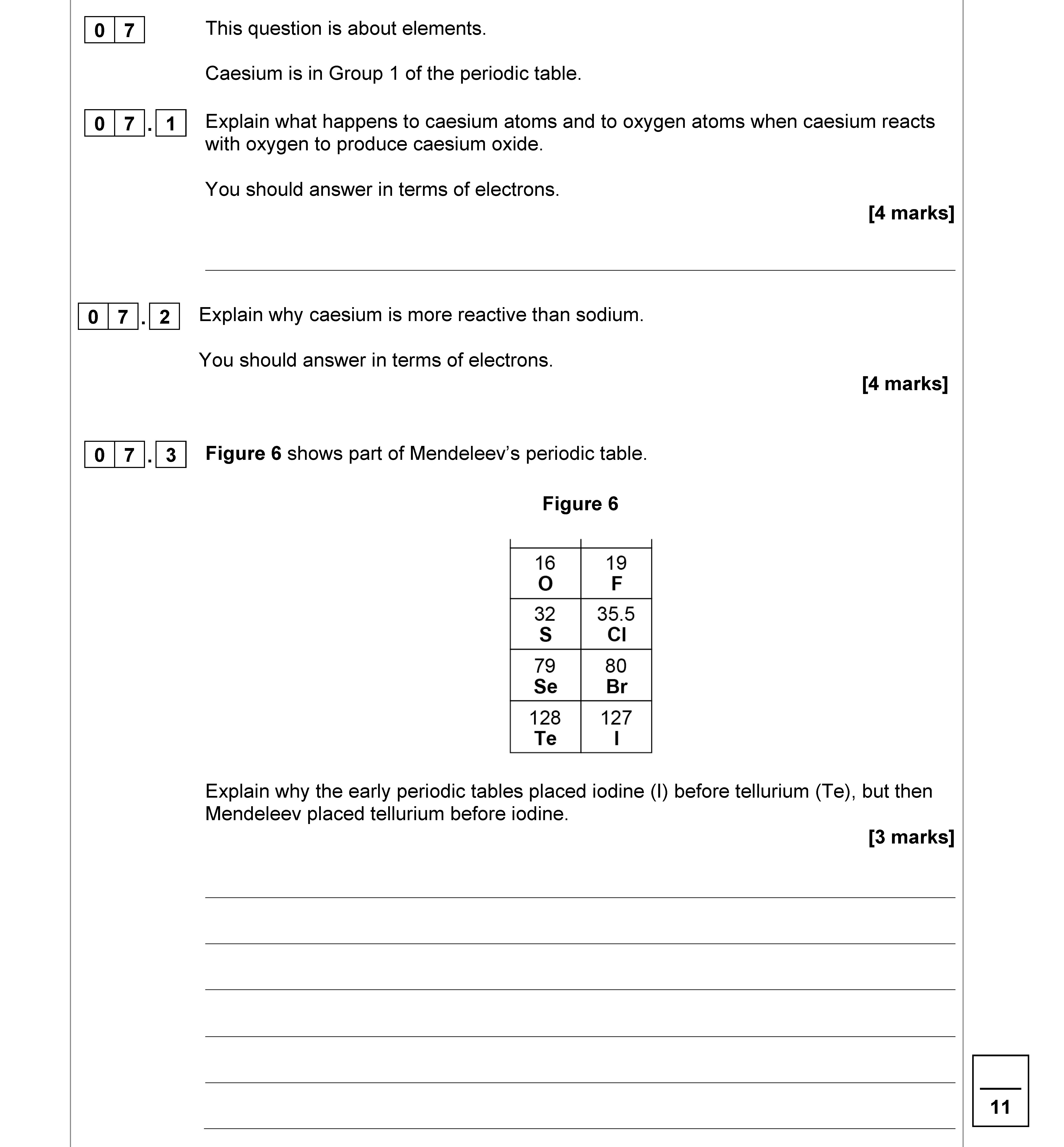 This-question-is-about-elements-AQA-GCSE Chemistry Combined Science-Question 7-2020-Paper 1.png