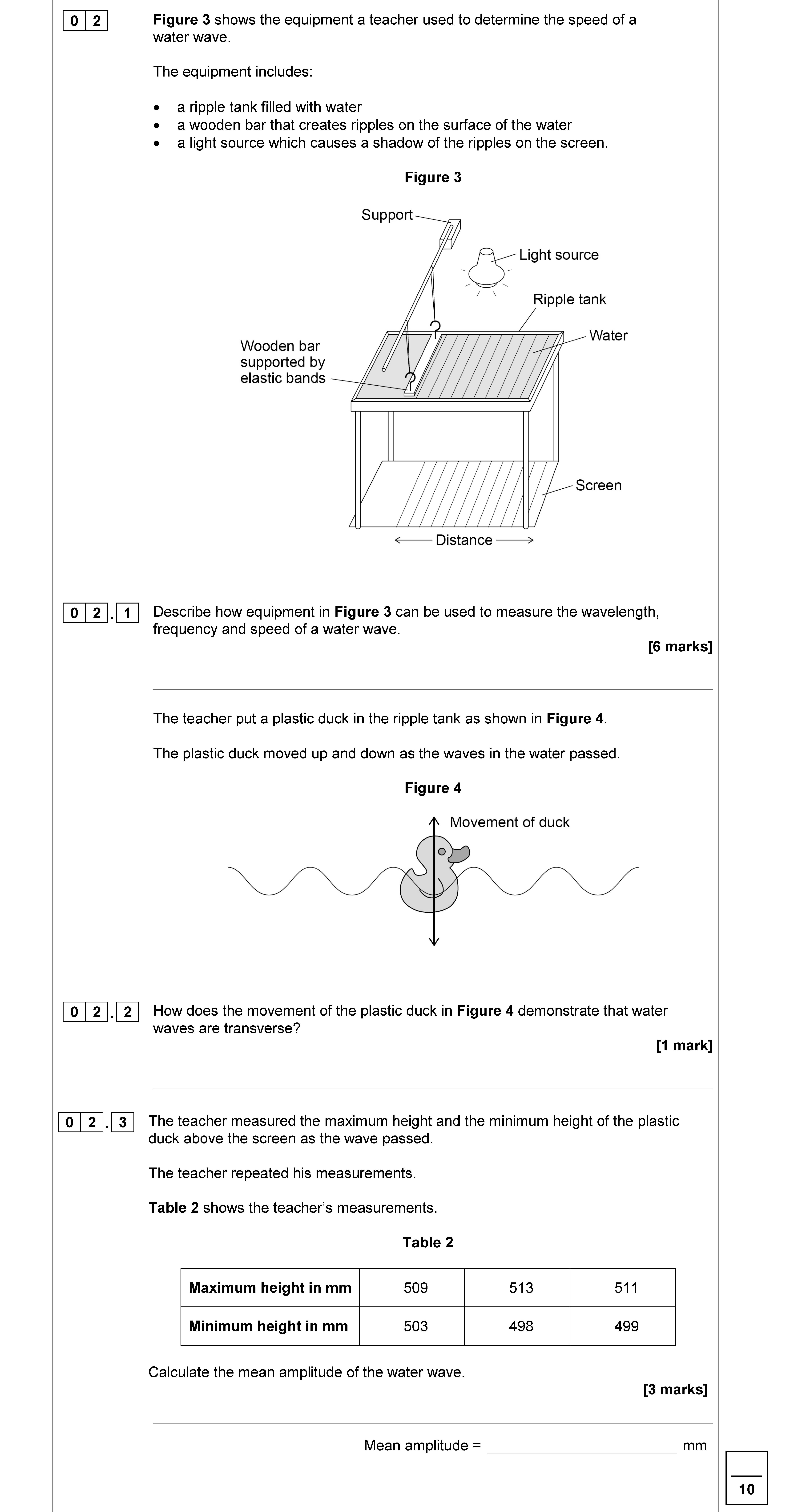 Describe-how-equipment-in-Figure-3-can-be-used-to-measure-the-wavelength,-frequency-and-speed-of-a-water-wave-AQA-GCSE Physics Combined Science-Question 2-2019-Paper 2.png