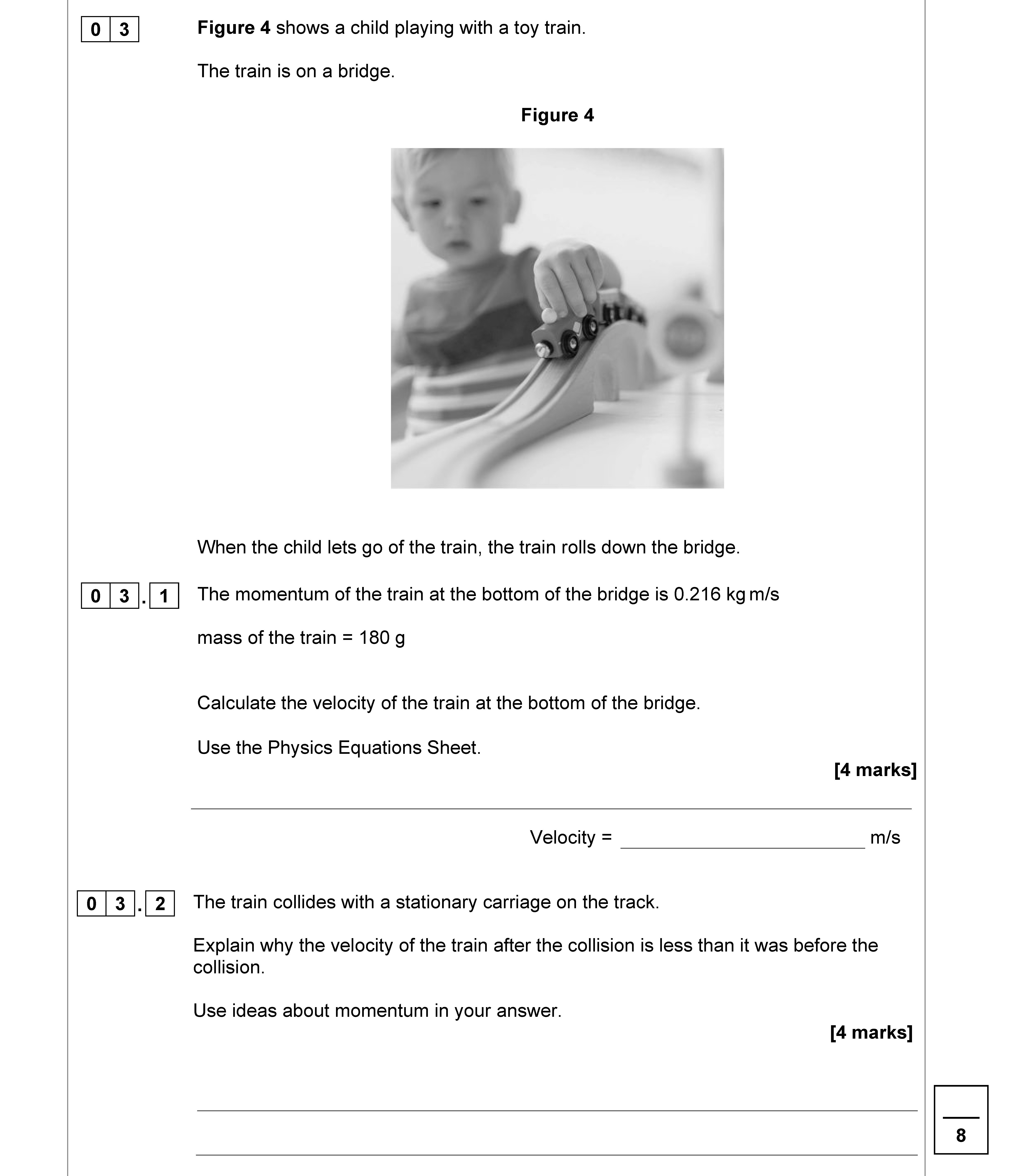 Figure-4-shows-a-child-playing-with-a-toy-train-AQA-GCSE Physics Combined Science-Question 3-2022-Paper 2.png