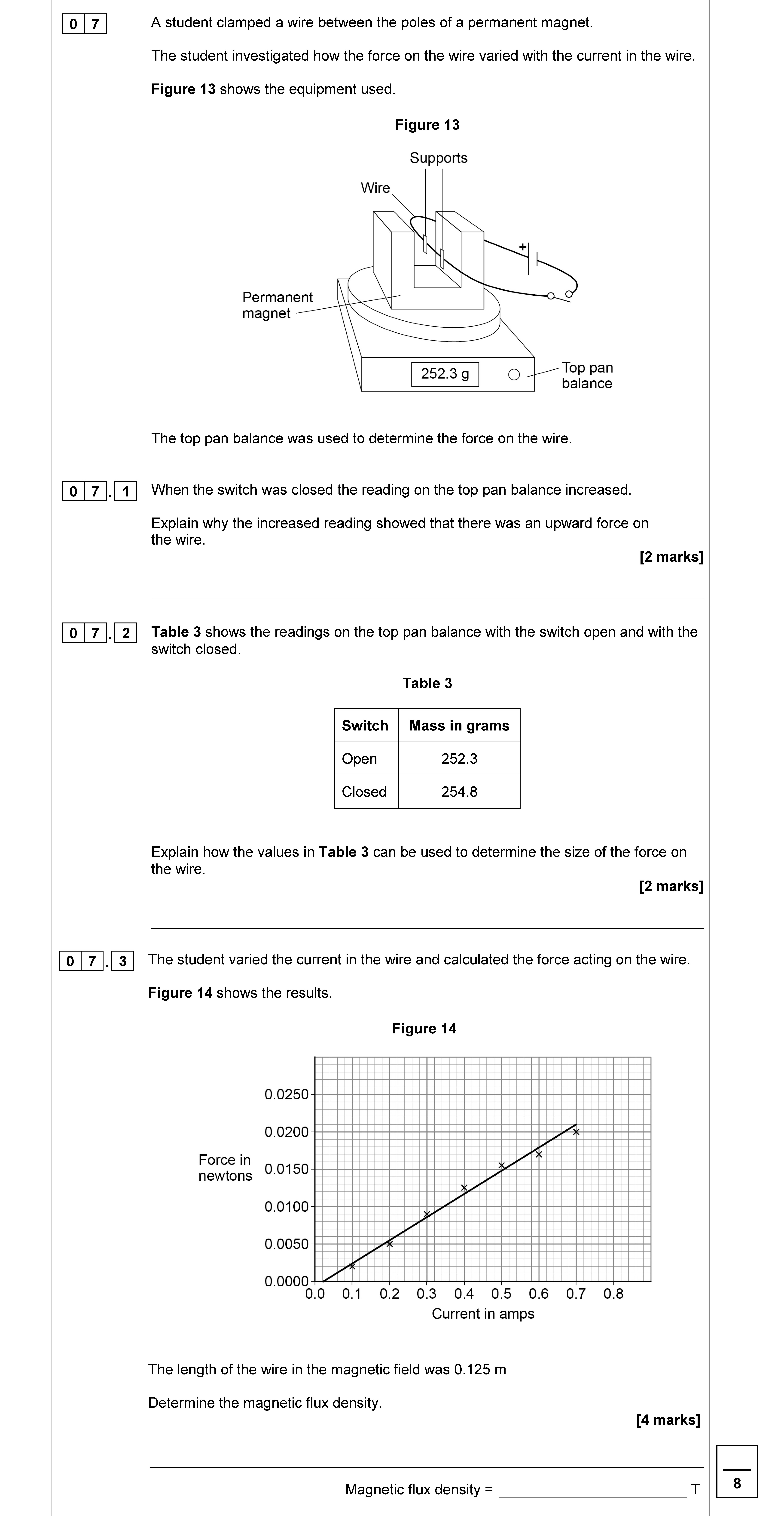 A-student-clamped-a-wire-between-the-poles-of-a-permanent-magnet-AQA-GCSE Physics Combined Science-Question 7-2020-Paper 2.png