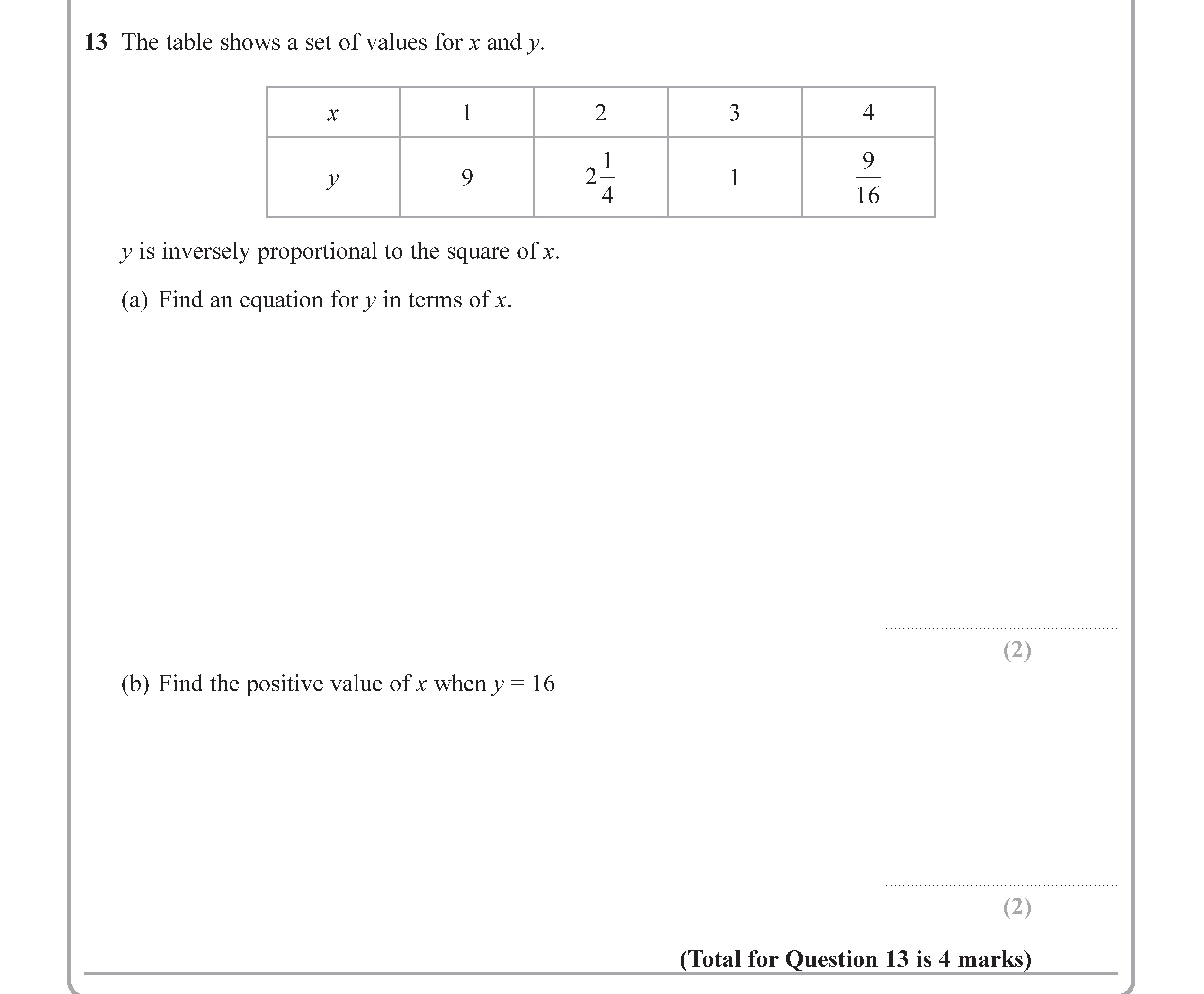 The-table-shows-a-set-of-values-for-x-and-y-Edexcel-GCSE Maths-Question 13-2017-Paper 1.png