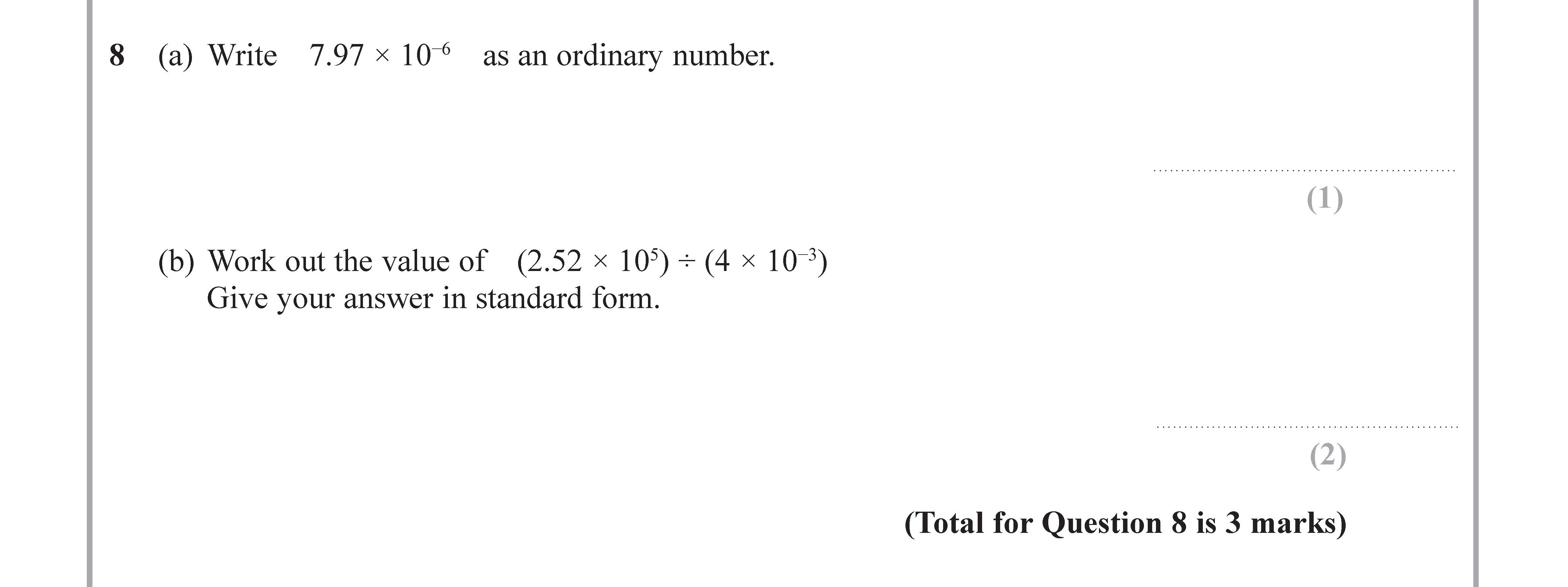 8-(a)-Write-7.97-×-10⁵-as-an-ordinary-number-Edexcel-GCSE Maths-Question 8-2017-Paper 1.png