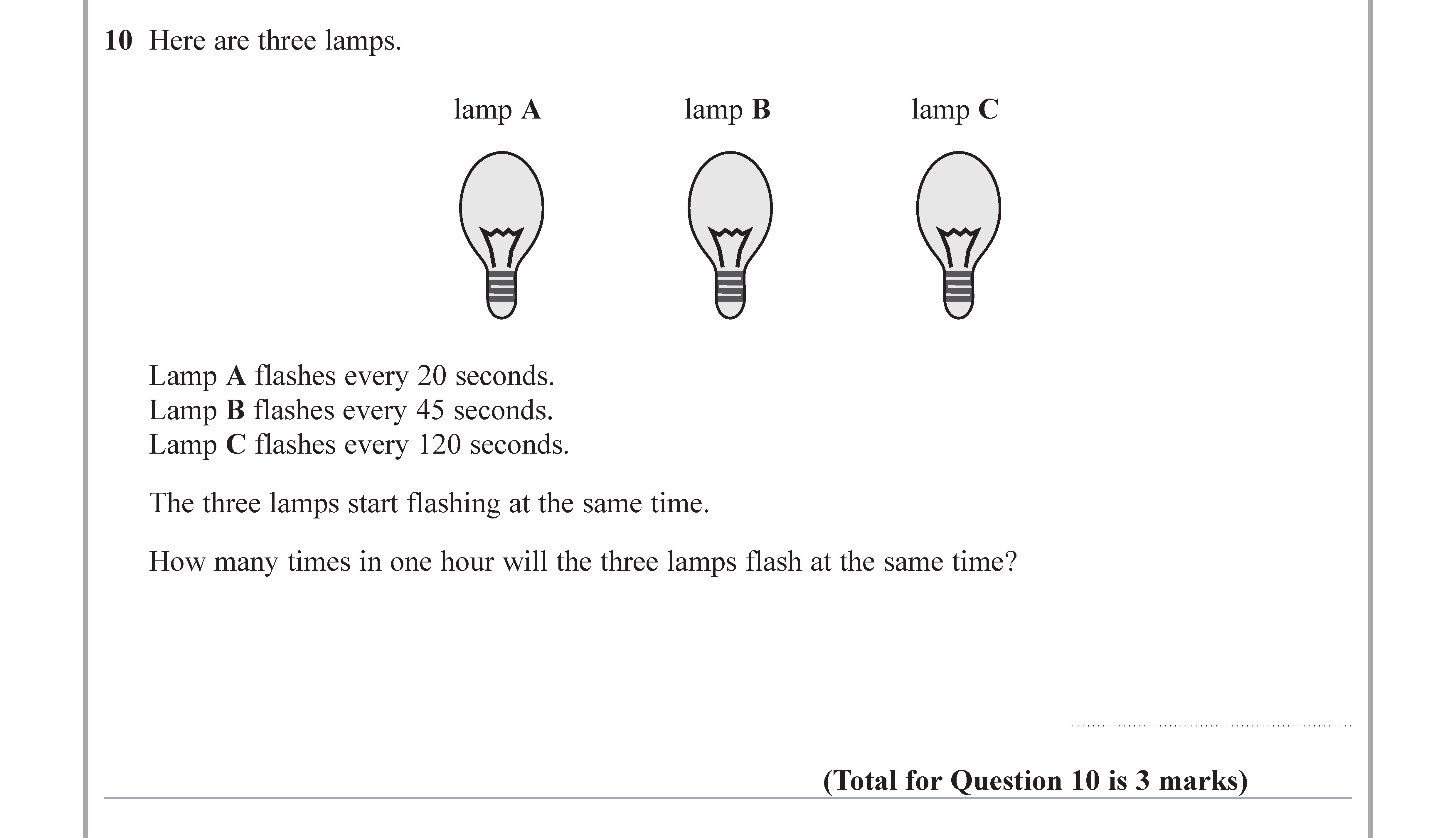 Here-are-three-lamps-Edexcel-GCSE Maths-Question 11-2018-Paper 3.png