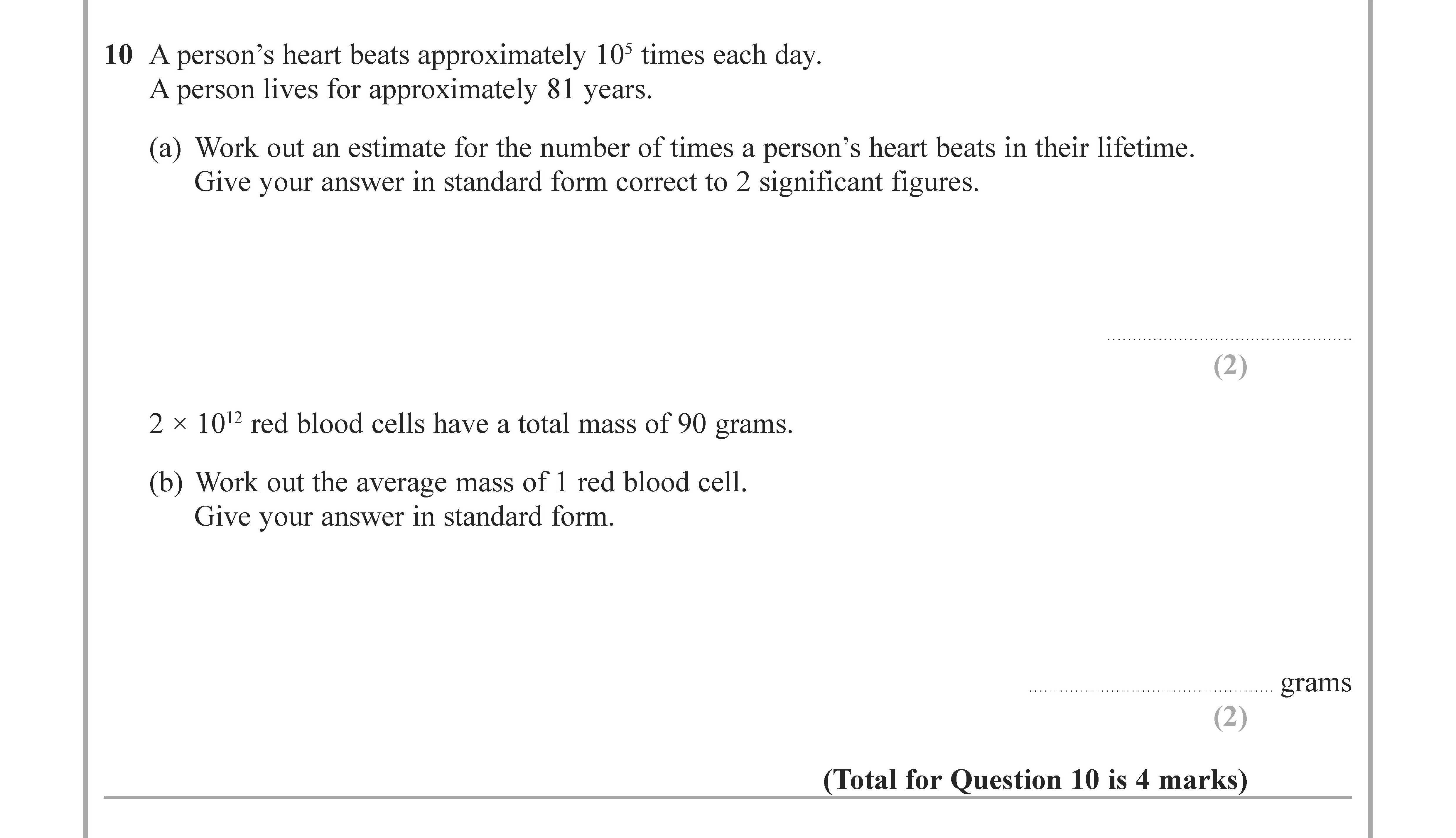 A-person’s-heart-beats-approximately-$10^5$-times-each-day-Edexcel-GCSE Maths-Question 11-2020-Paper 3.png