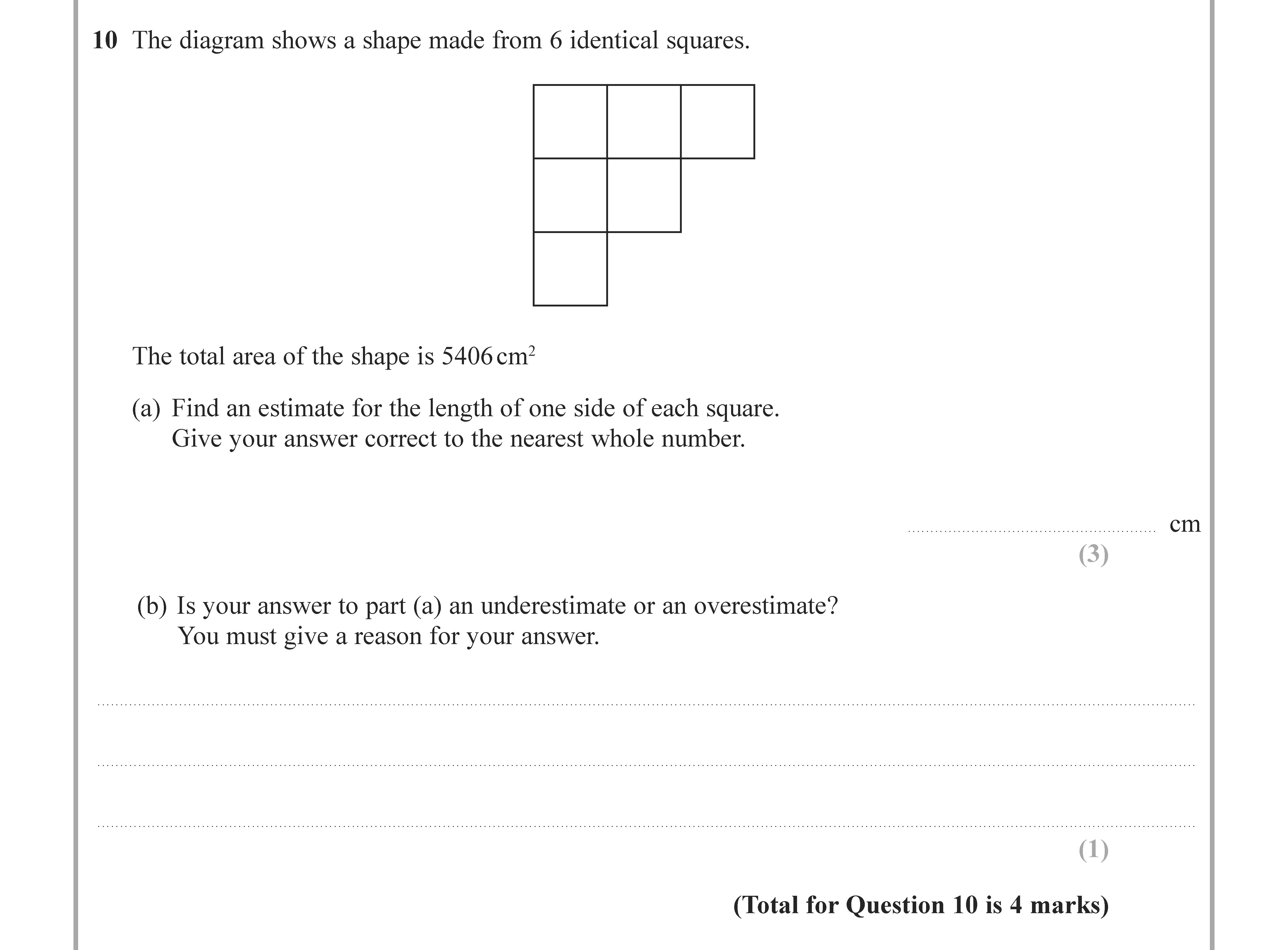 The-diagram-shows-a-shape-made-from-6-identical-squares-Edexcel-GCSE Maths-Question 11-2021-Paper 1.png