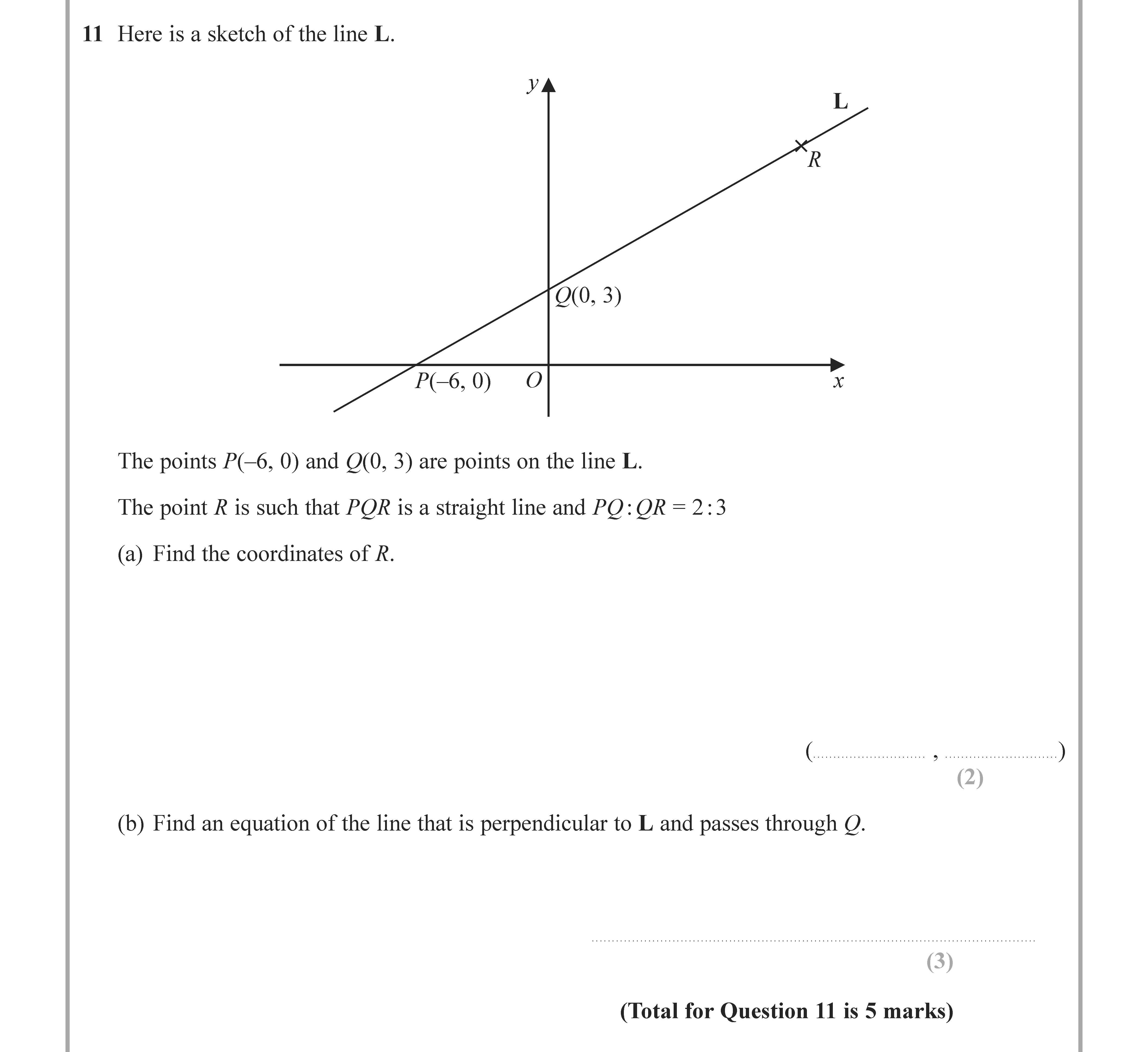 Here-is-a-sketch-of-the-line-L-Edexcel-GCSE Maths-Question 14-2021-Paper 2.png