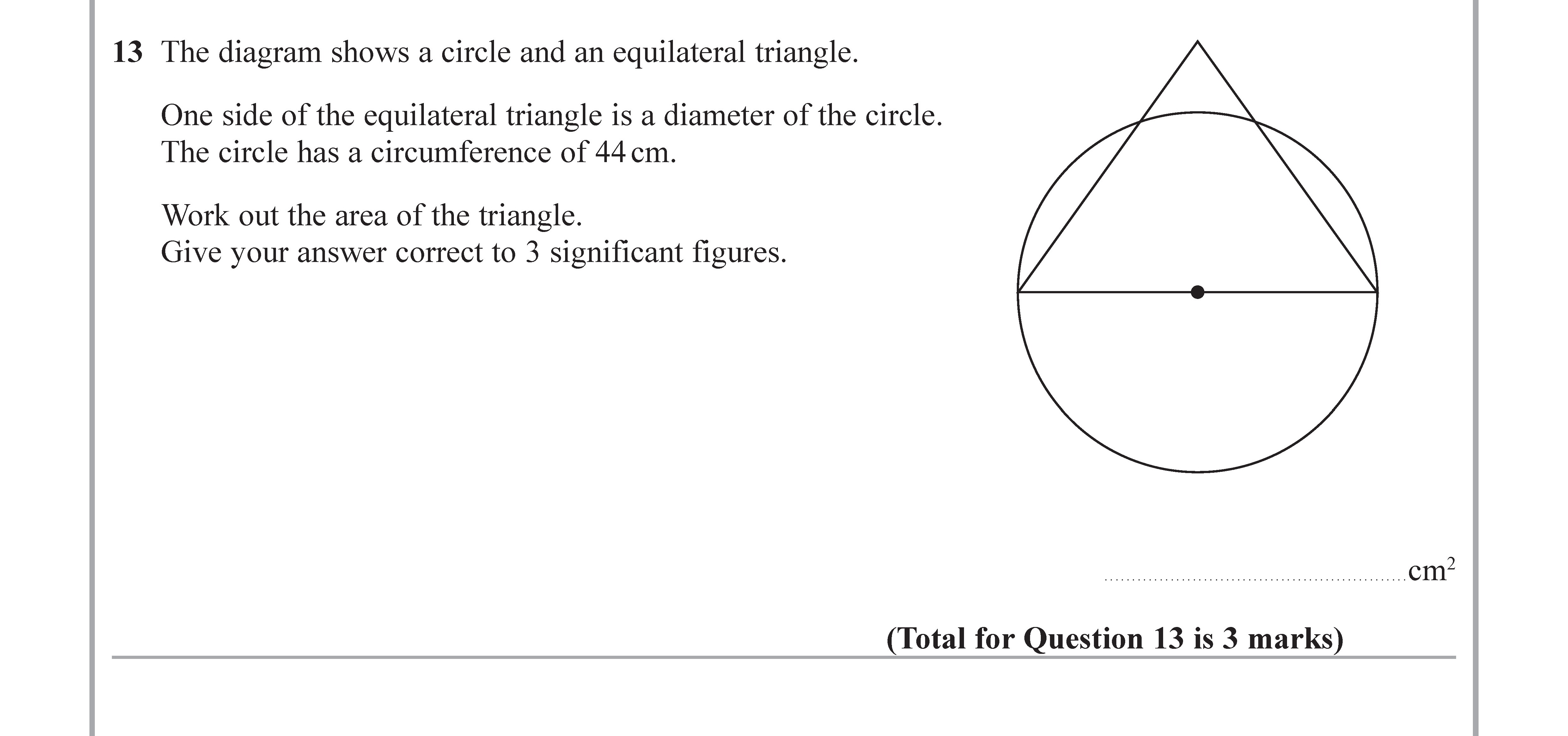 The-diagram-shows-a-circle-and-an-equilateral-triangle-Edexcel-GCSE Maths-Question 13-2018-Paper 2.png
