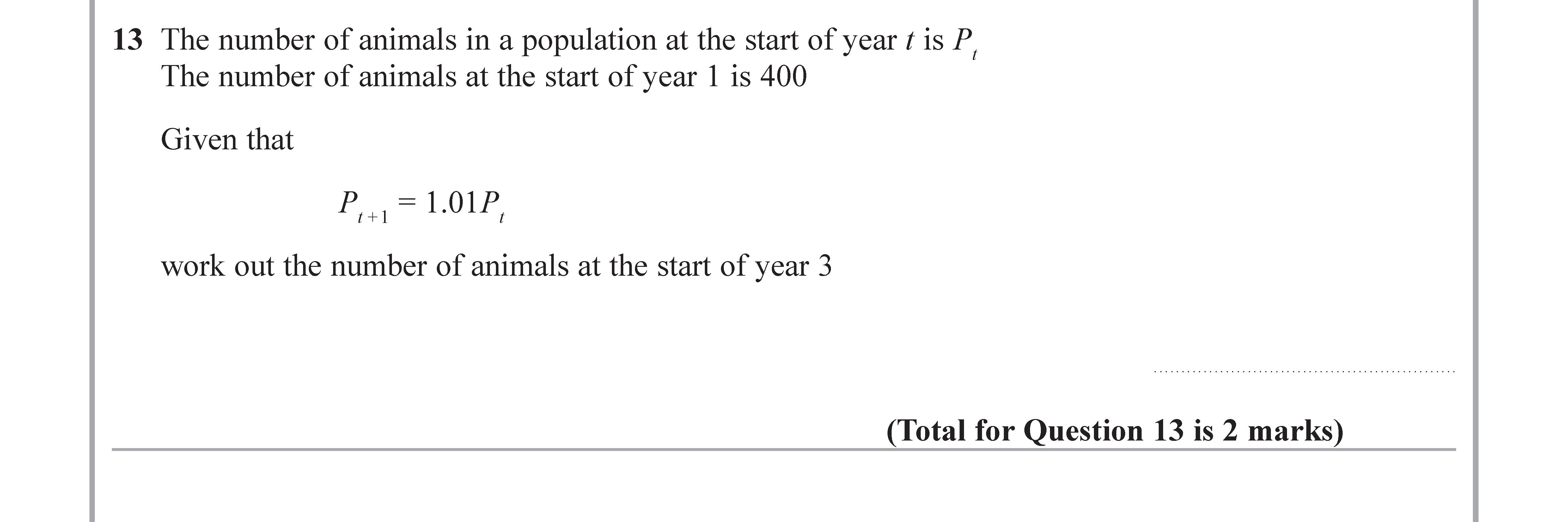 The-number-of-animals-in-a-population-at-the-start-of-year-i-is-P_i-Edexcel-GCSE Maths-Question 16-2018-Paper 3.png