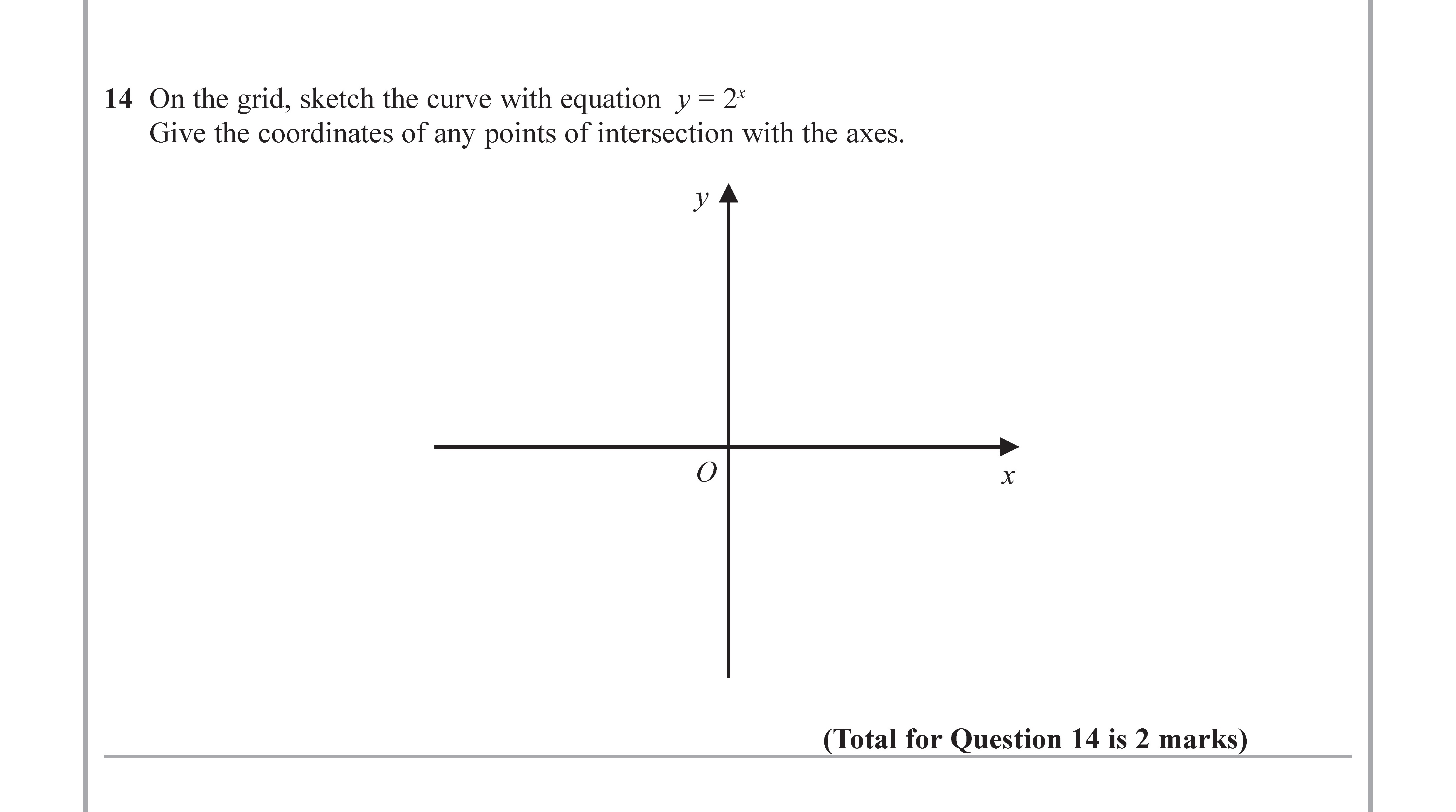 On-the-grid,-sketch-the-curve-with-equation--$y-=-2^x$-Edexcel-GCSE Maths-Question 15-2018-Paper 2.png