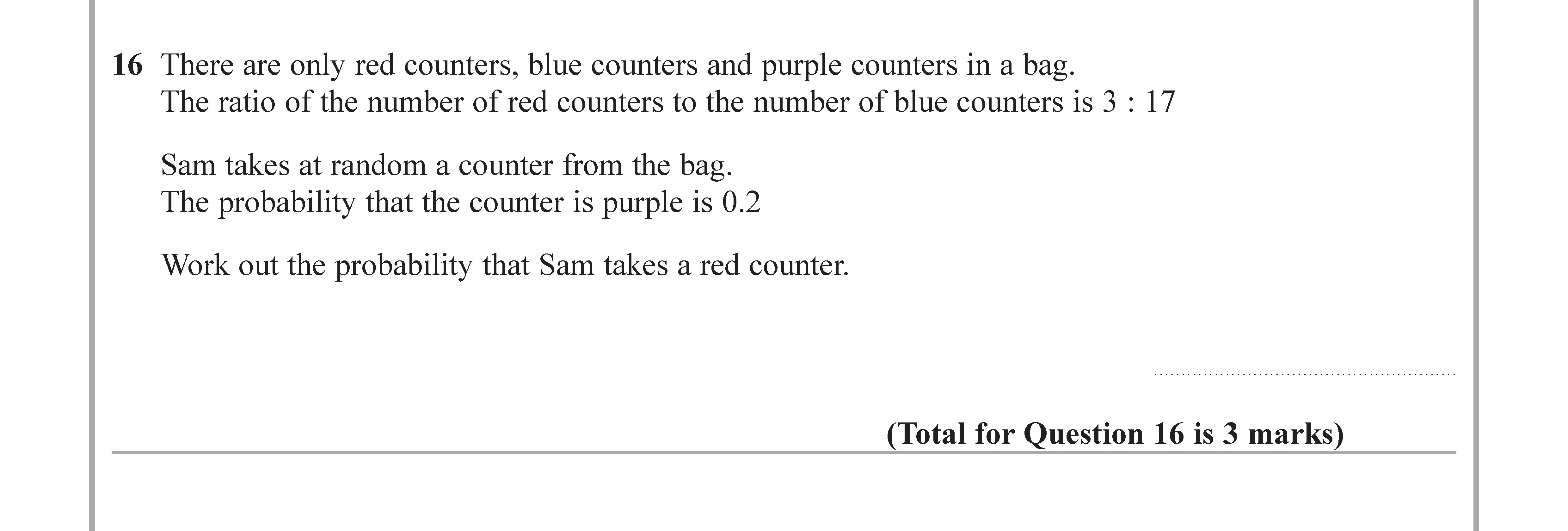 There-are-only-red-counters,-blue-counters-and-purple-counters-in-a-bag-Edexcel-GCSE Maths-Question 16-2018-Paper 1.png
