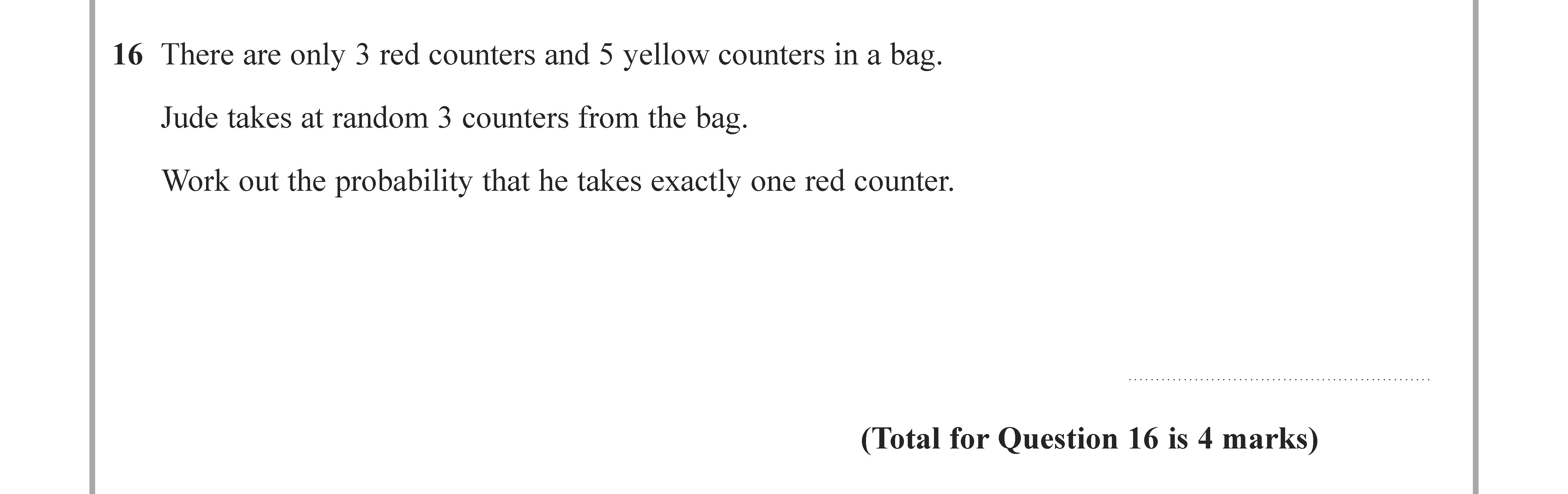 There-are-only-3-red-counters-and-5-yellow-counters-in-a-bag-Edexcel-GCSE Maths-Question 17-2021-Paper 1.png