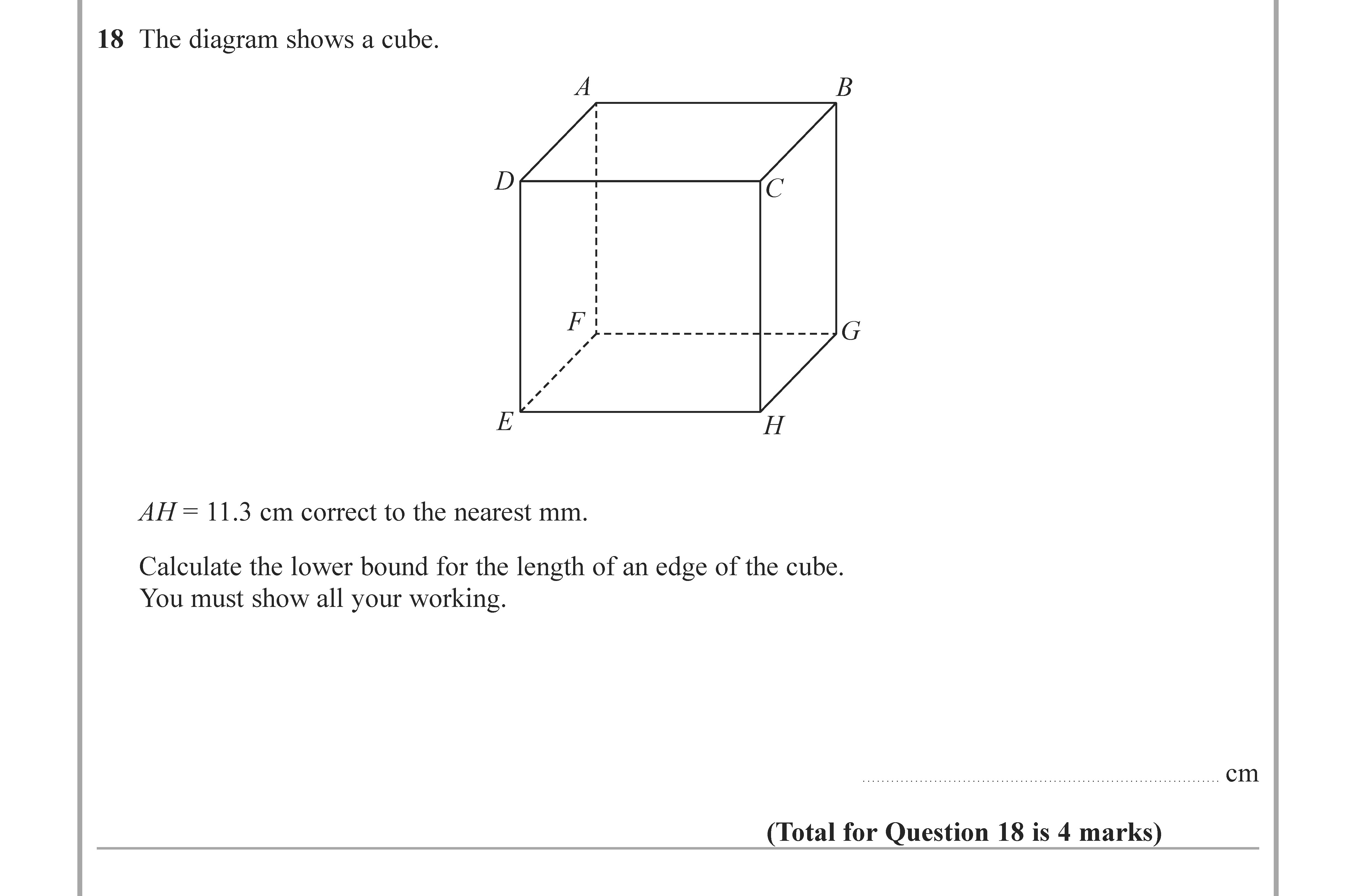 The-diagram-shows-a-cube-Edexcel-GCSE Maths-Question 19-2020-Paper 3.png