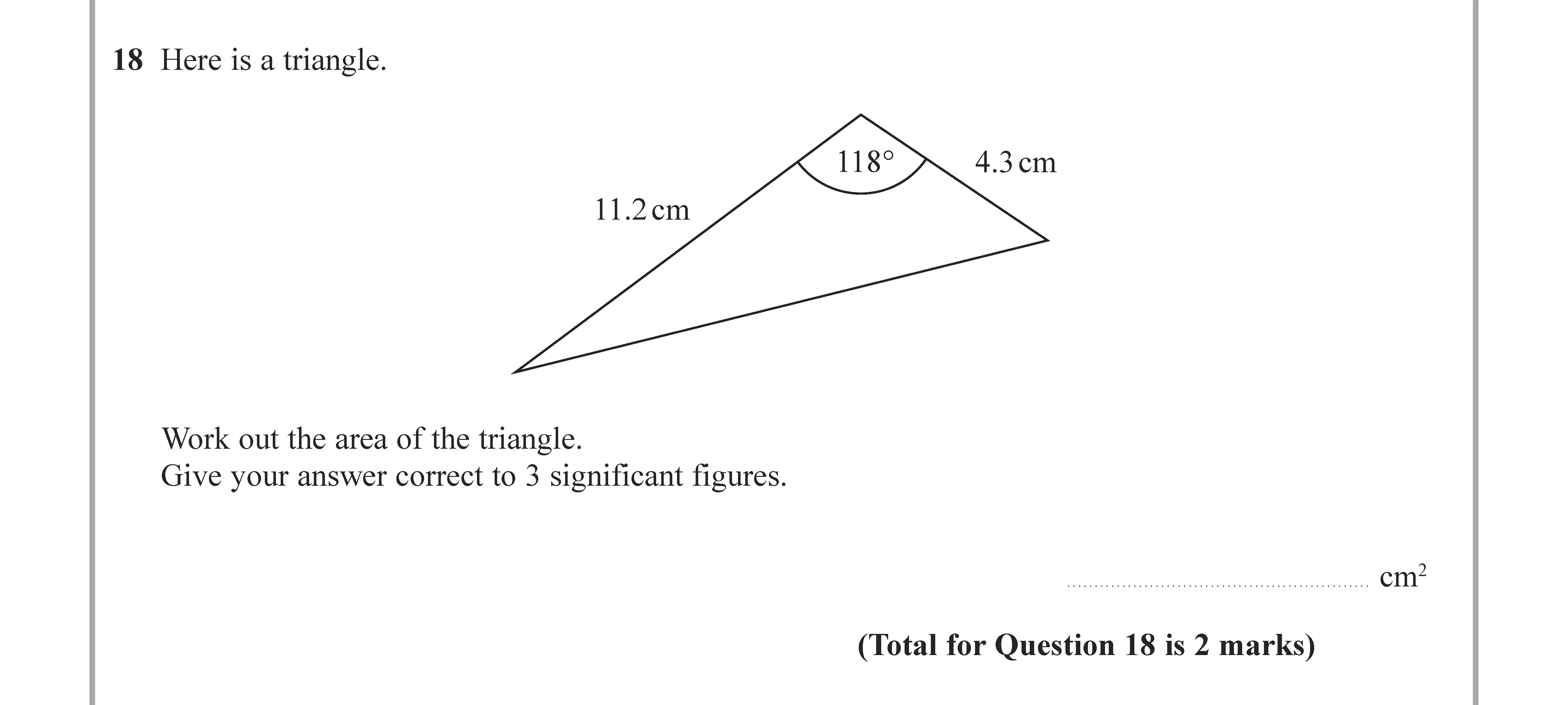 Here-is-a-triangle-Edexcel-GCSE Maths-Question 18-2022-Paper 2.png