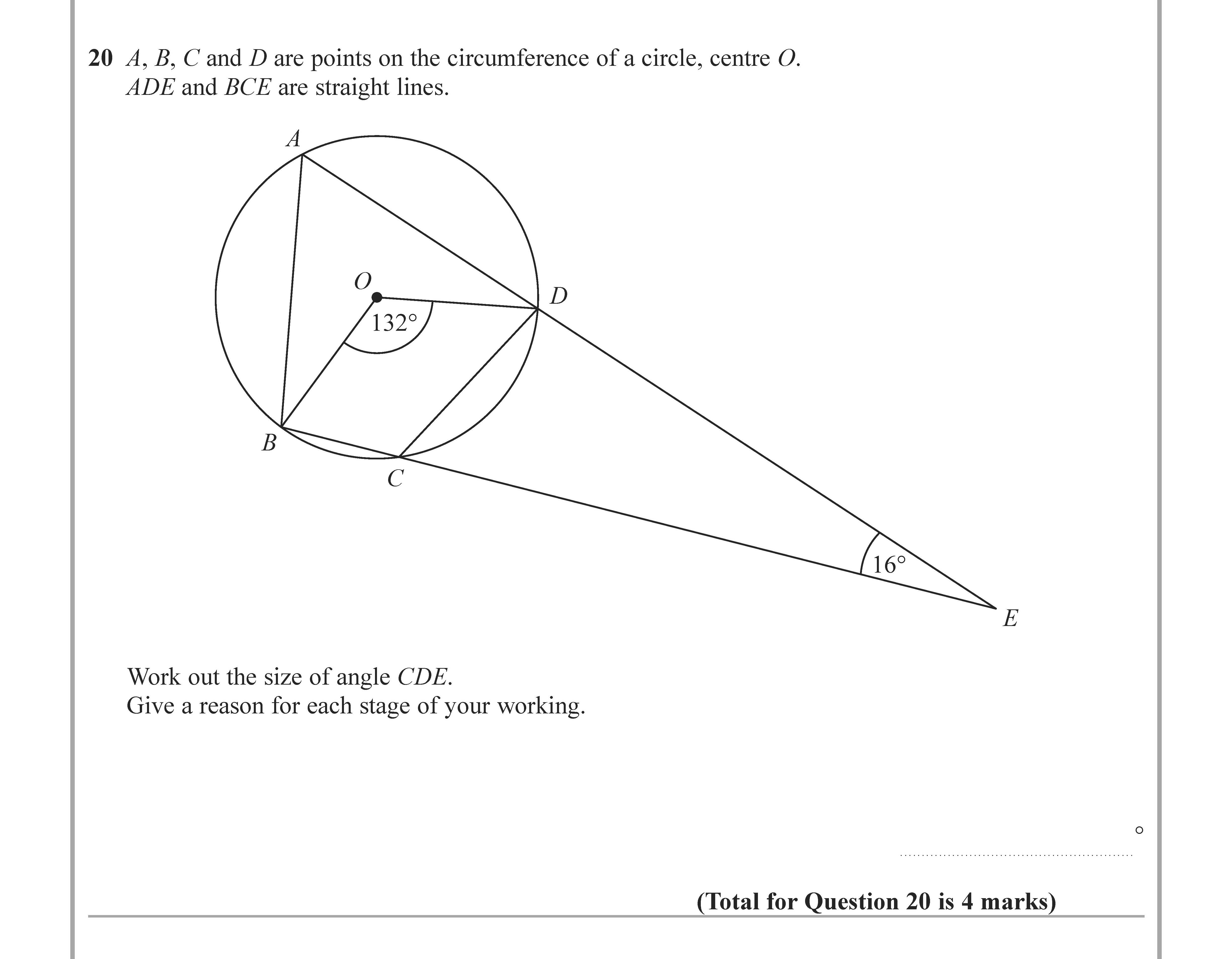 20-A,-B,-C-and-D-are-points-on-the-circumference-of-a-circle,-centre-O-Edexcel-GCSE Maths-Question 21-2022-Paper 2.png