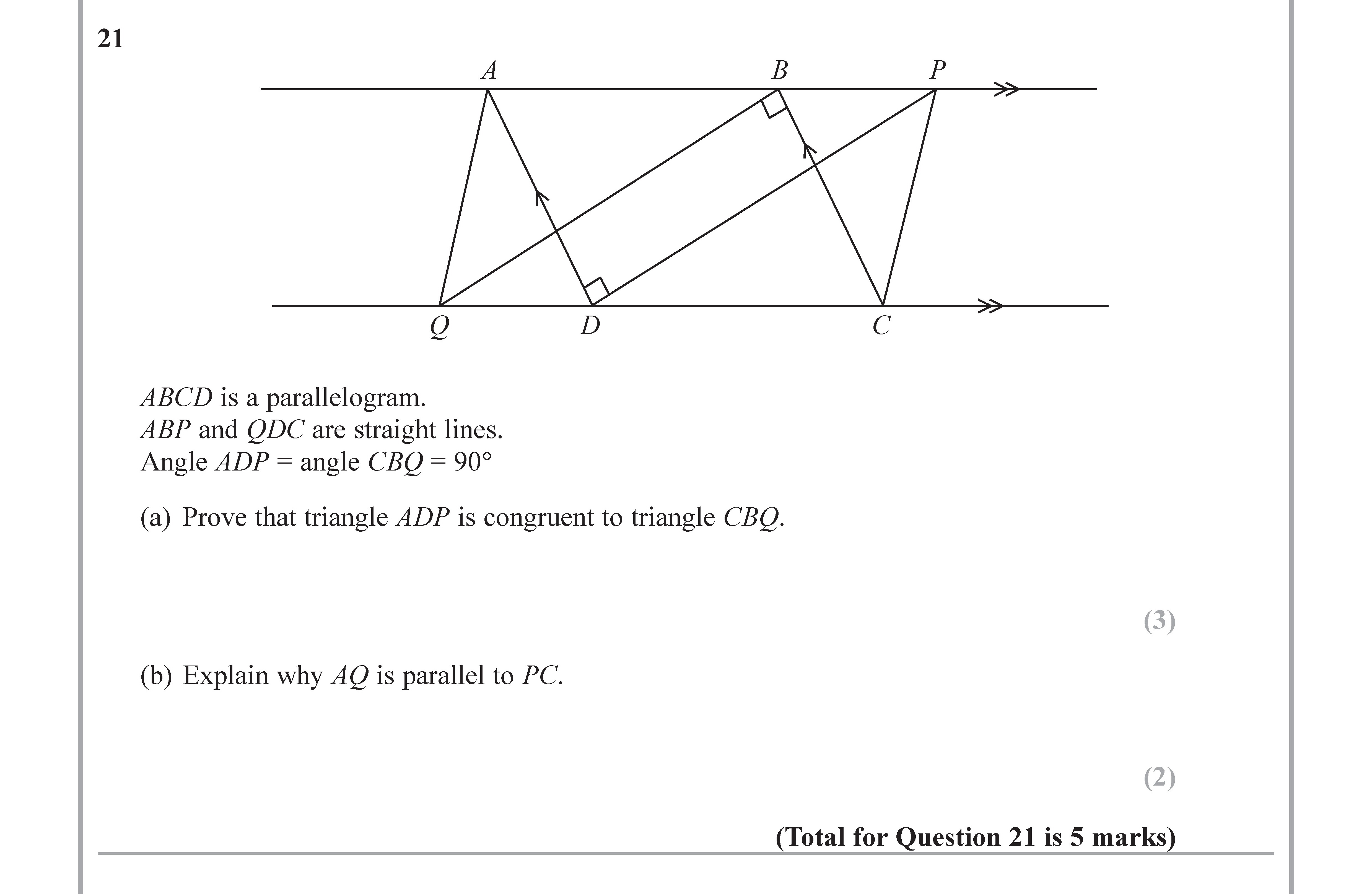 ABCD-is-a-parallelogram-Edexcel-GCSE Maths-Question 5-2018-Paper 3.png