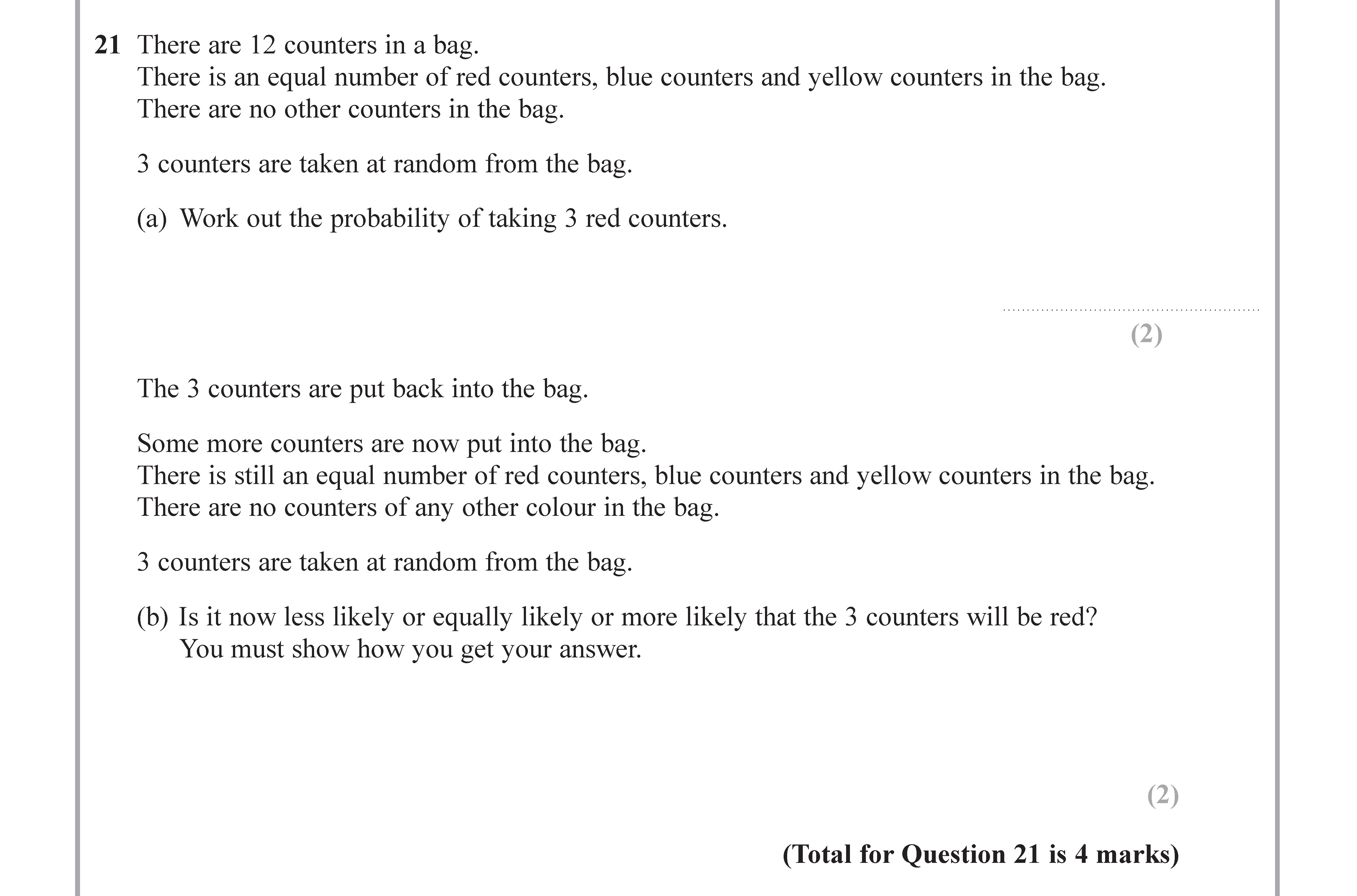 There-are-12-counters-in-a-bag-Edexcel-GCSE Maths-Question 21-2017-Paper 2.png