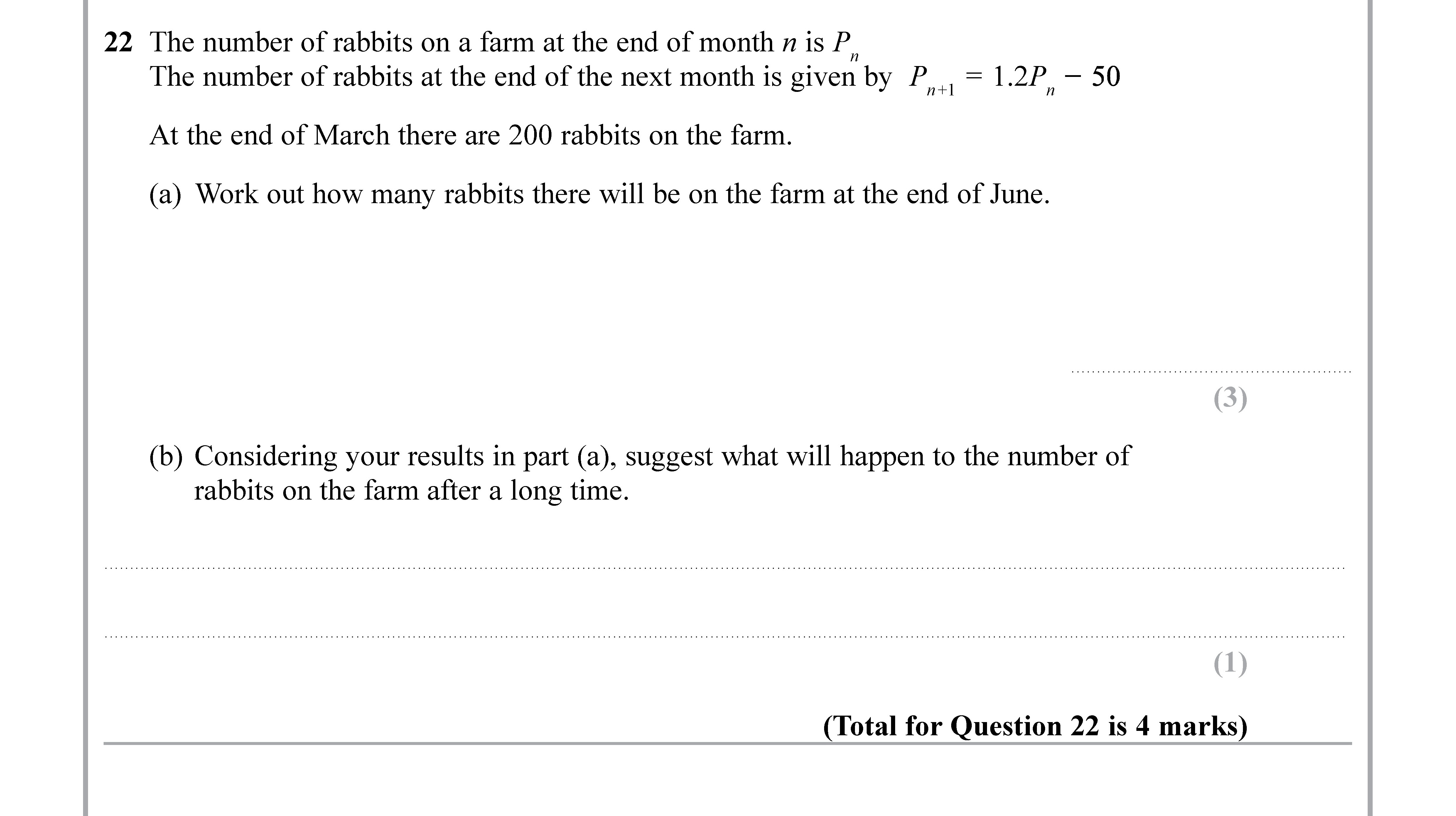 The-number-of-rabbits-on-a-farm-at-the-end-of-month-n-is-P-Edexcel-GCSE Maths-Question 23-2019-Paper 2.png