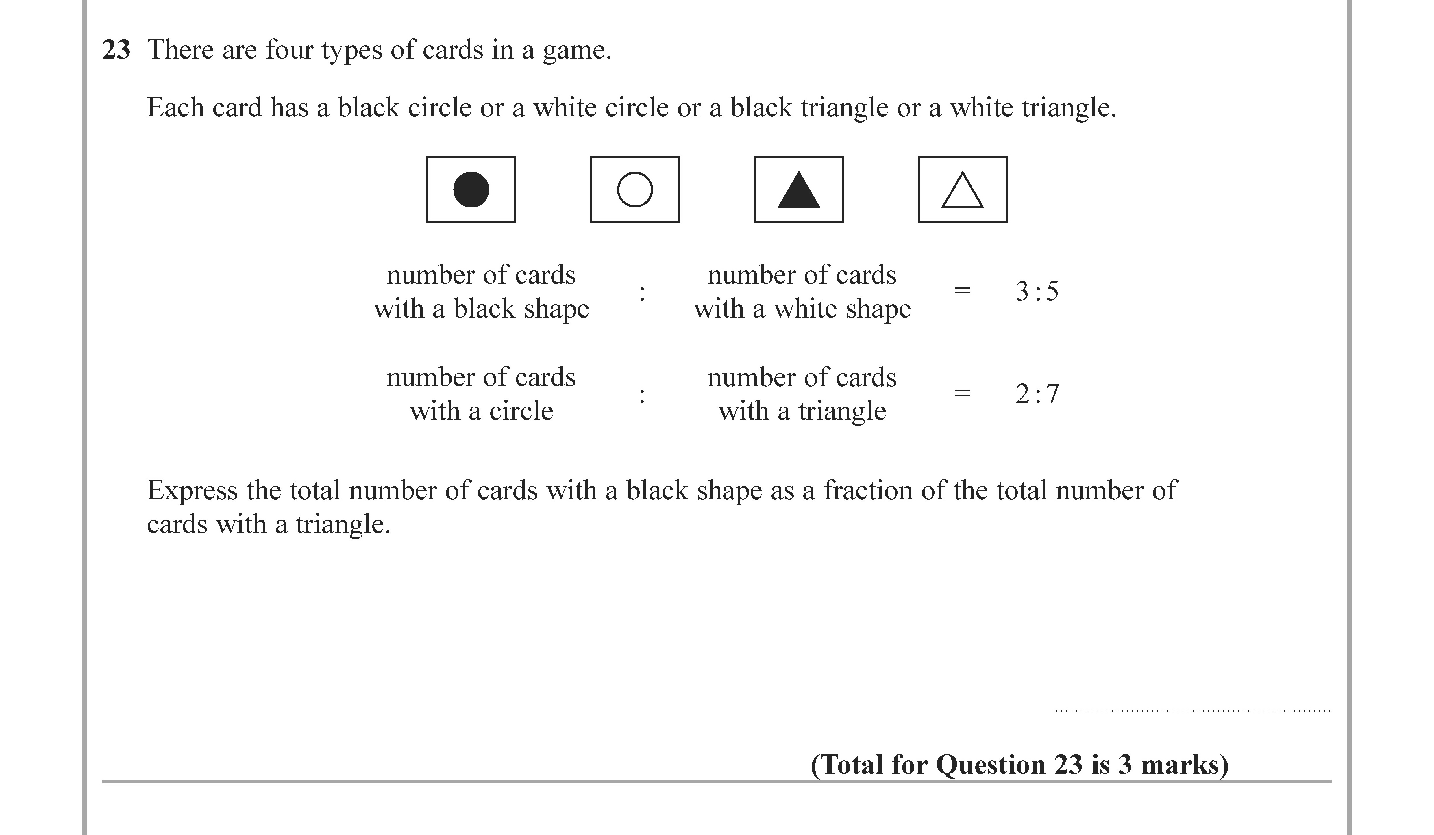 There-are-four-types-of-cards-in-a-game-Edexcel-GCSE Maths-Question 3-2020-Paper 1.png