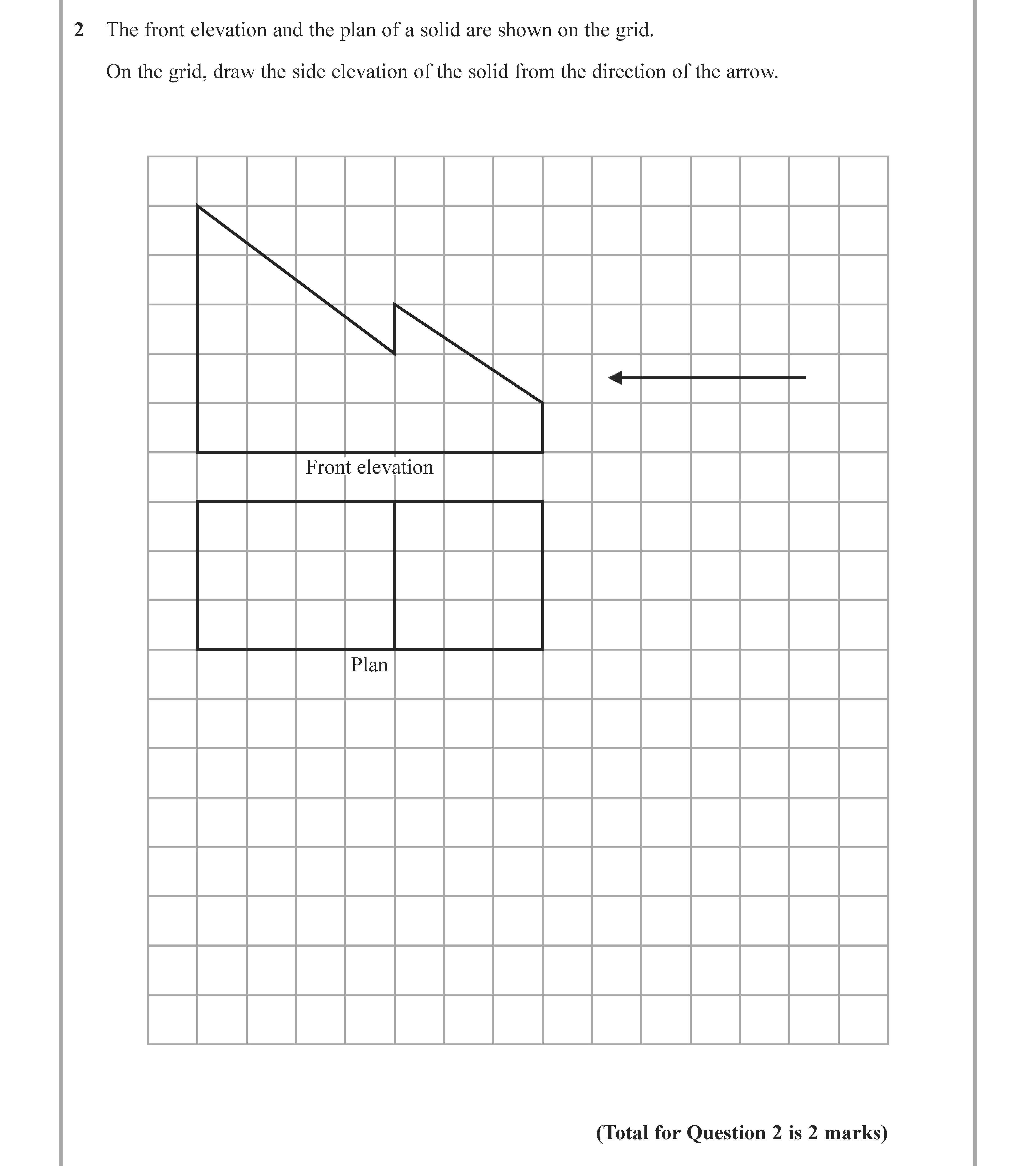 The-front-elevation-and-the-plan-of-a-solid-arc-are-shown-on-the-grid-Edexcel-GCSE Maths-Question 2-2022-Paper 2.png